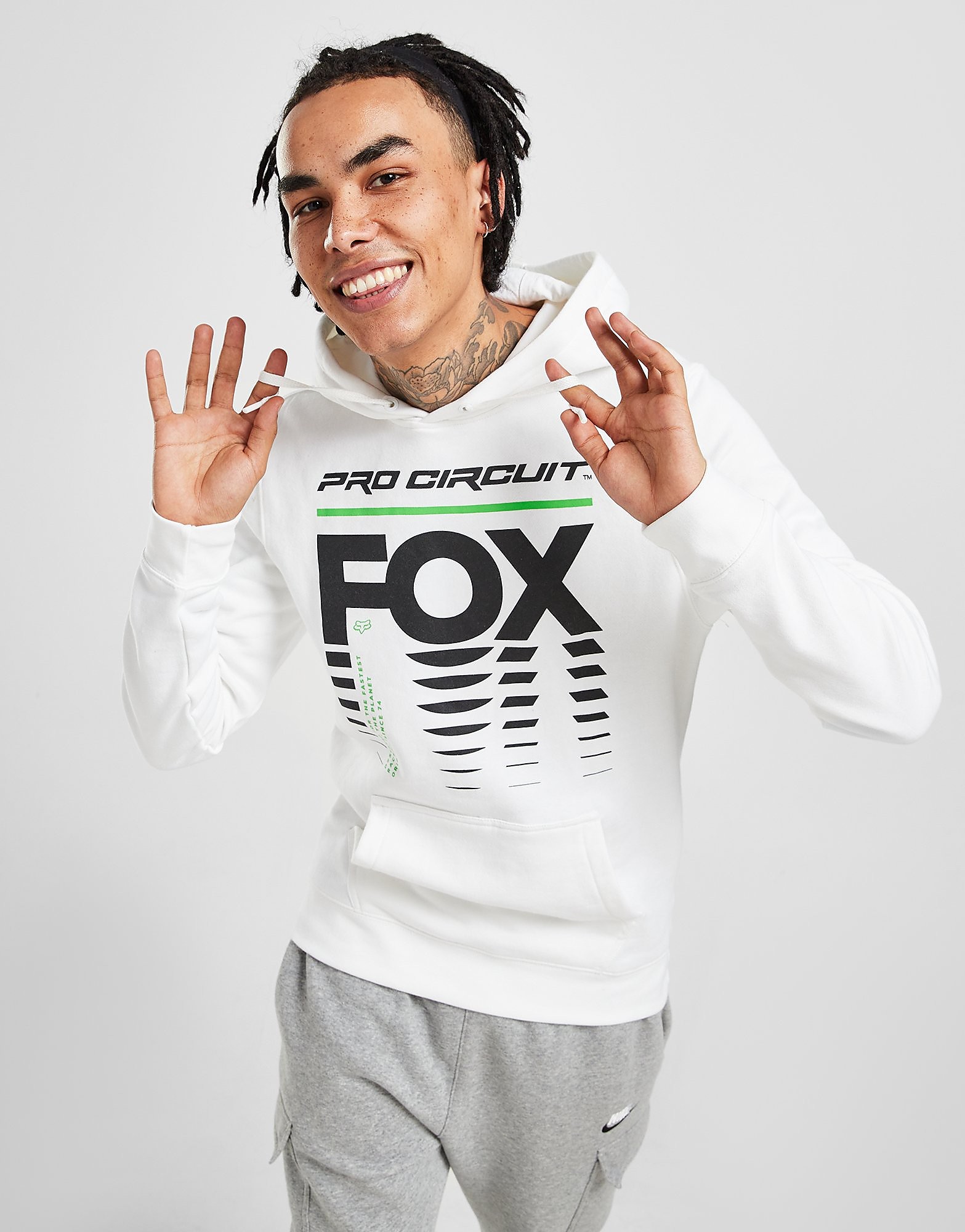 

Fox Pro-Circuit Hoodie - White - Mens, White