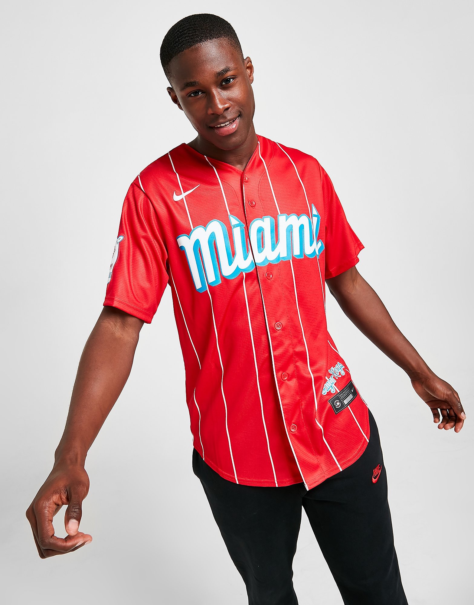 

Nike MLB Miami Marlins 2021 City Connect Jersey - Red - Mens, Red