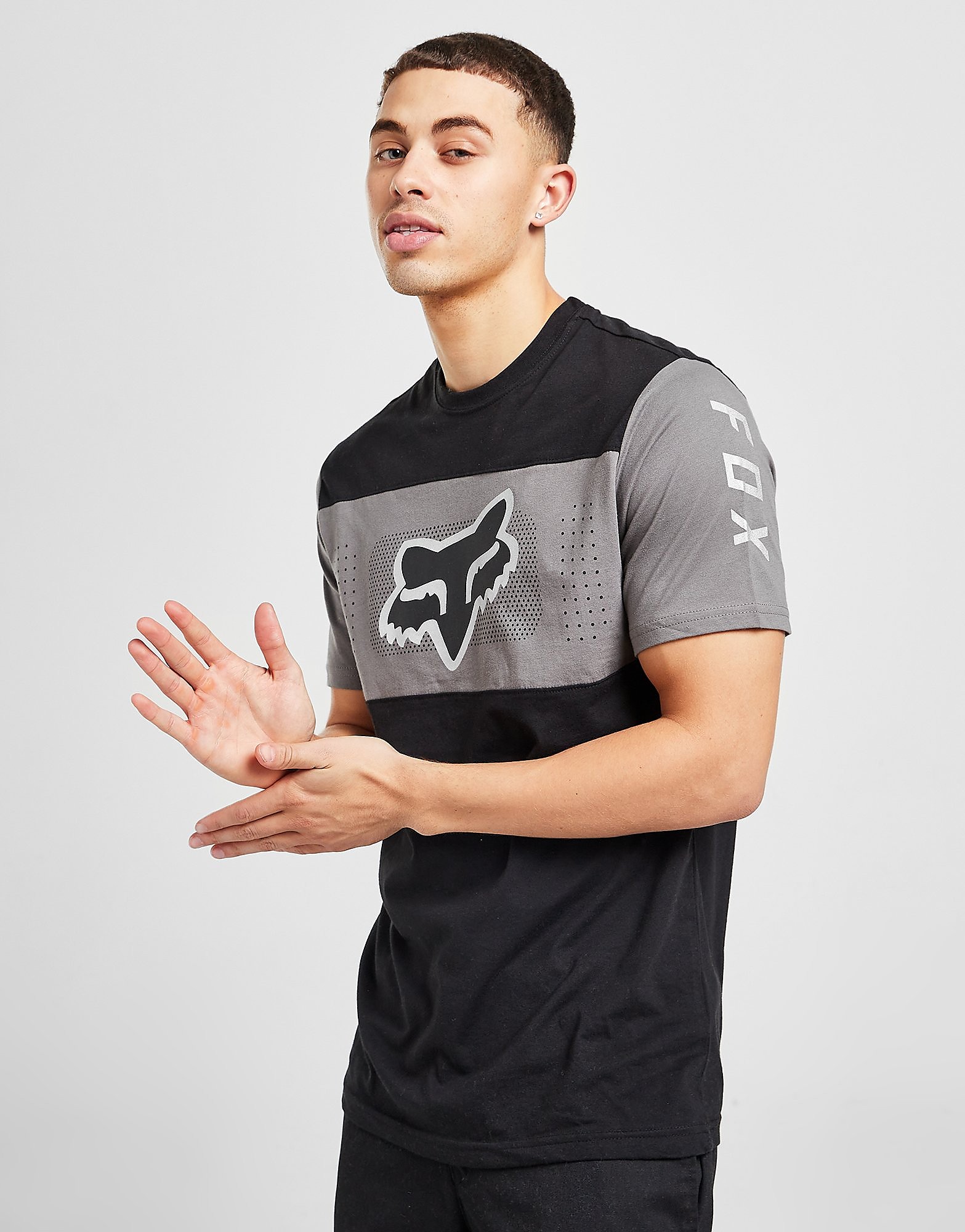 

Fox Europe Panel T-Shirt - Black/Grey - Mens, Black/Grey