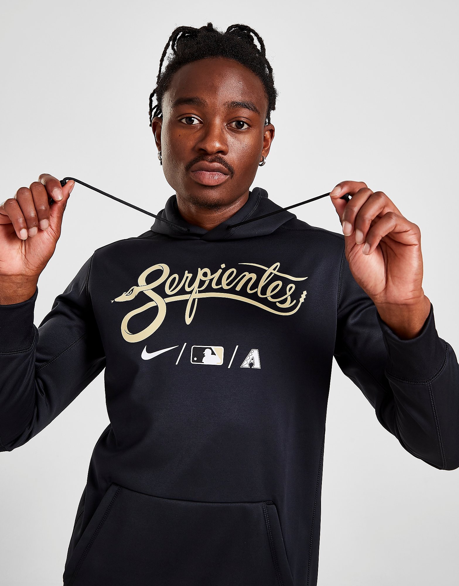 

Nike MLB Arizona Diamondbacks Serpientes Therma Hoodie - Black - Mens, Black