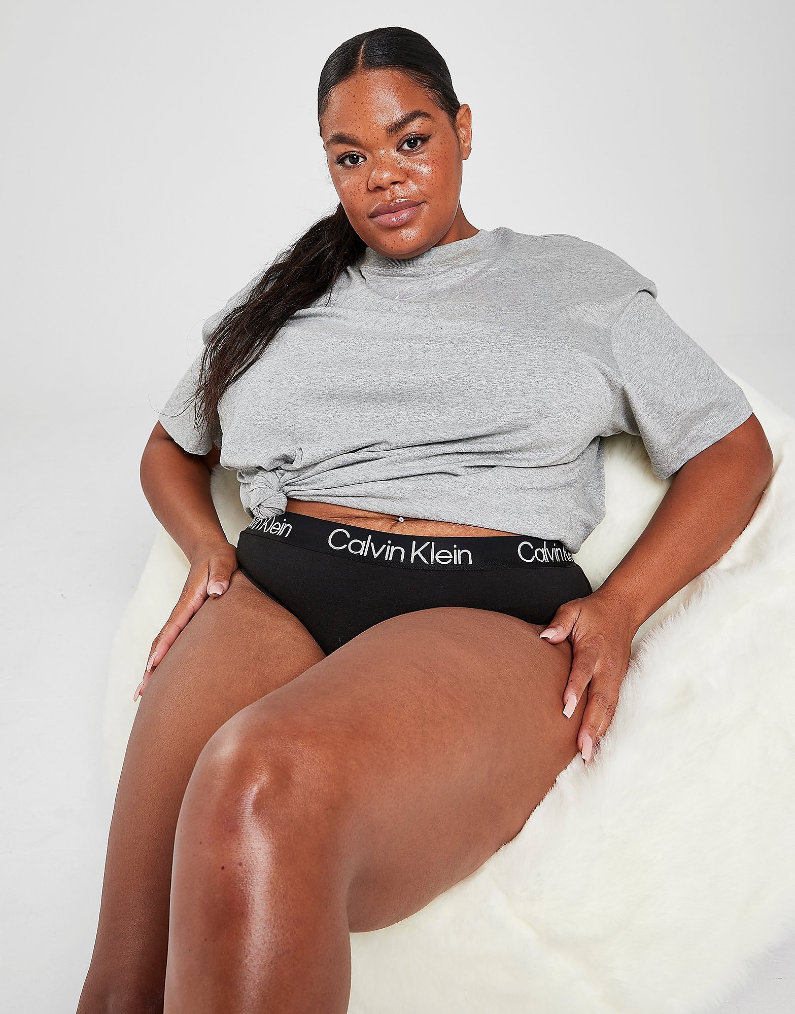 Calvin Klein Underwear Modern Structure Plus Size Briefs - Black - Womens, Black