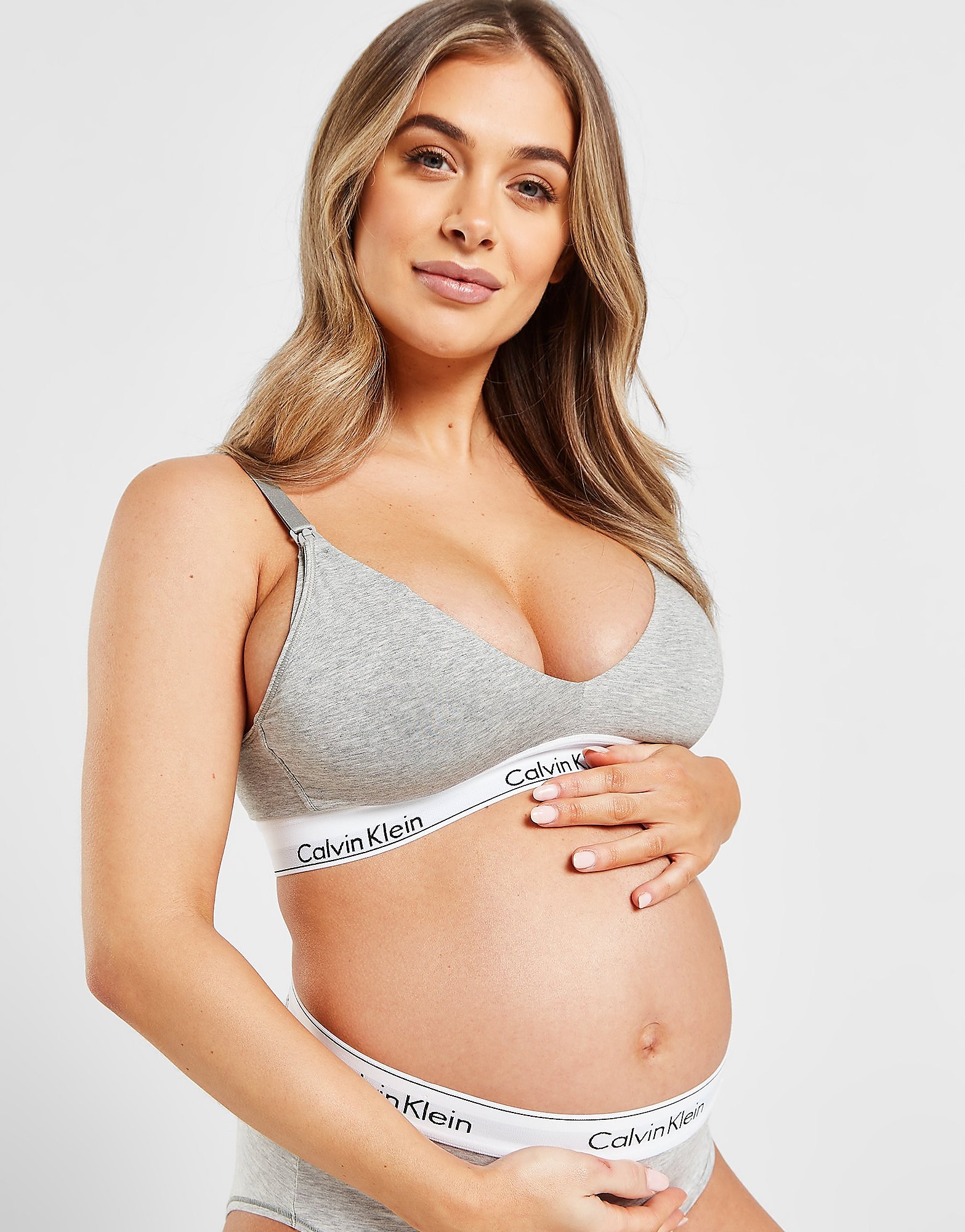 

Calvin Klein Underwear Modern Cotton Maternity Bra - Grey - Womens, Grey