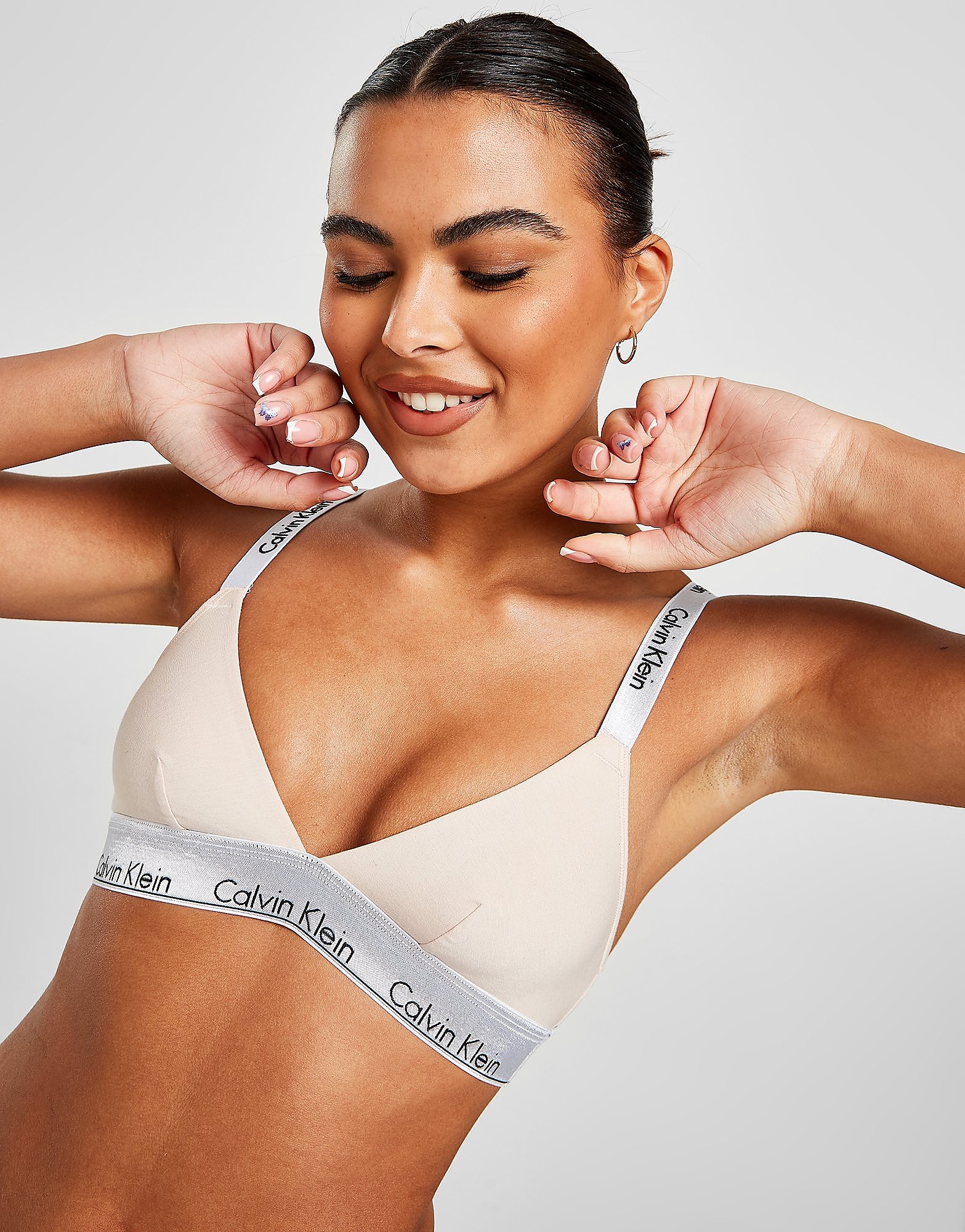 

Calvin Klein Underwear Modern Cotton Bralette - Beige - Womens, Beige
