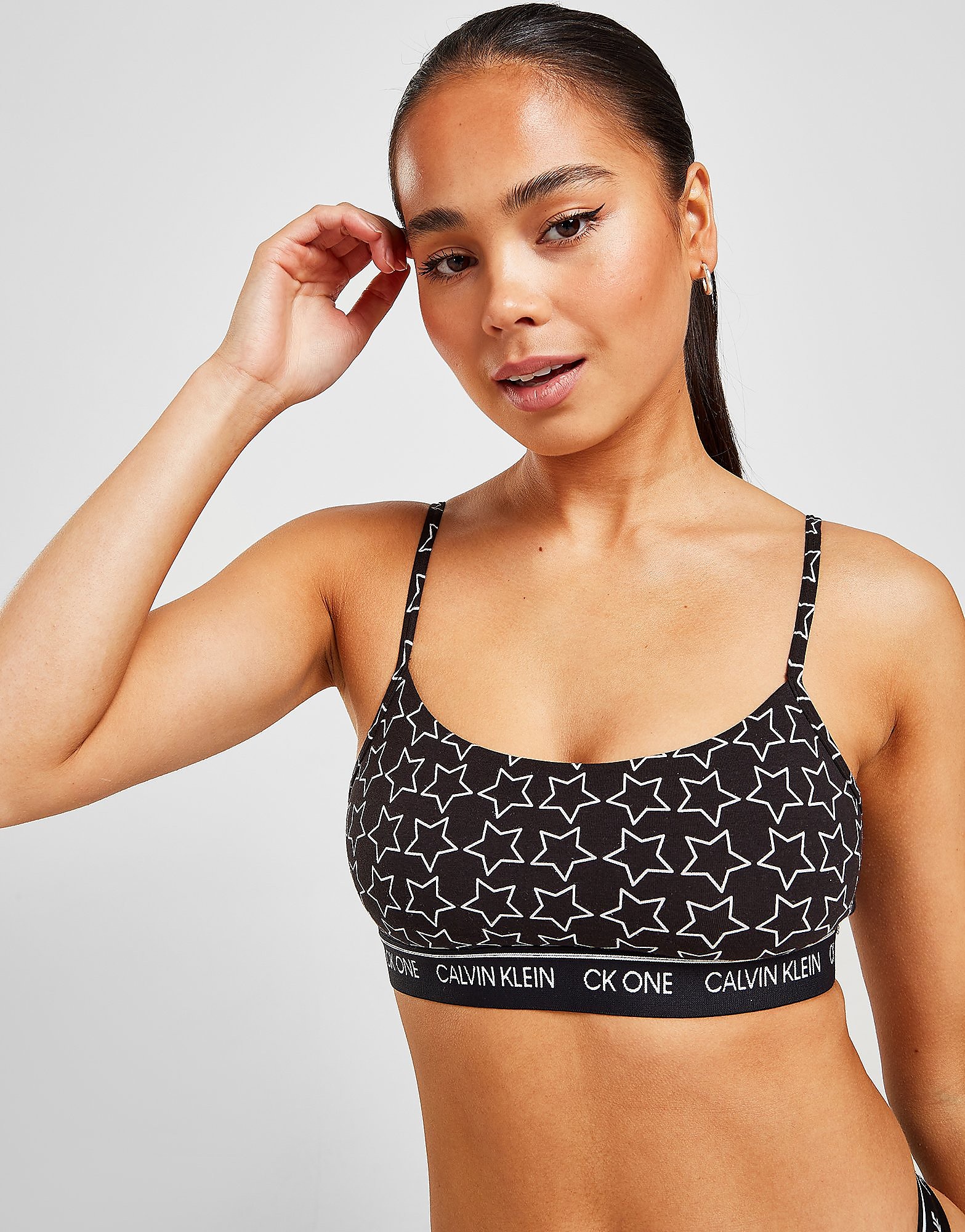 

Calvin Klein CK One String Bralette - Black - Womens, Black