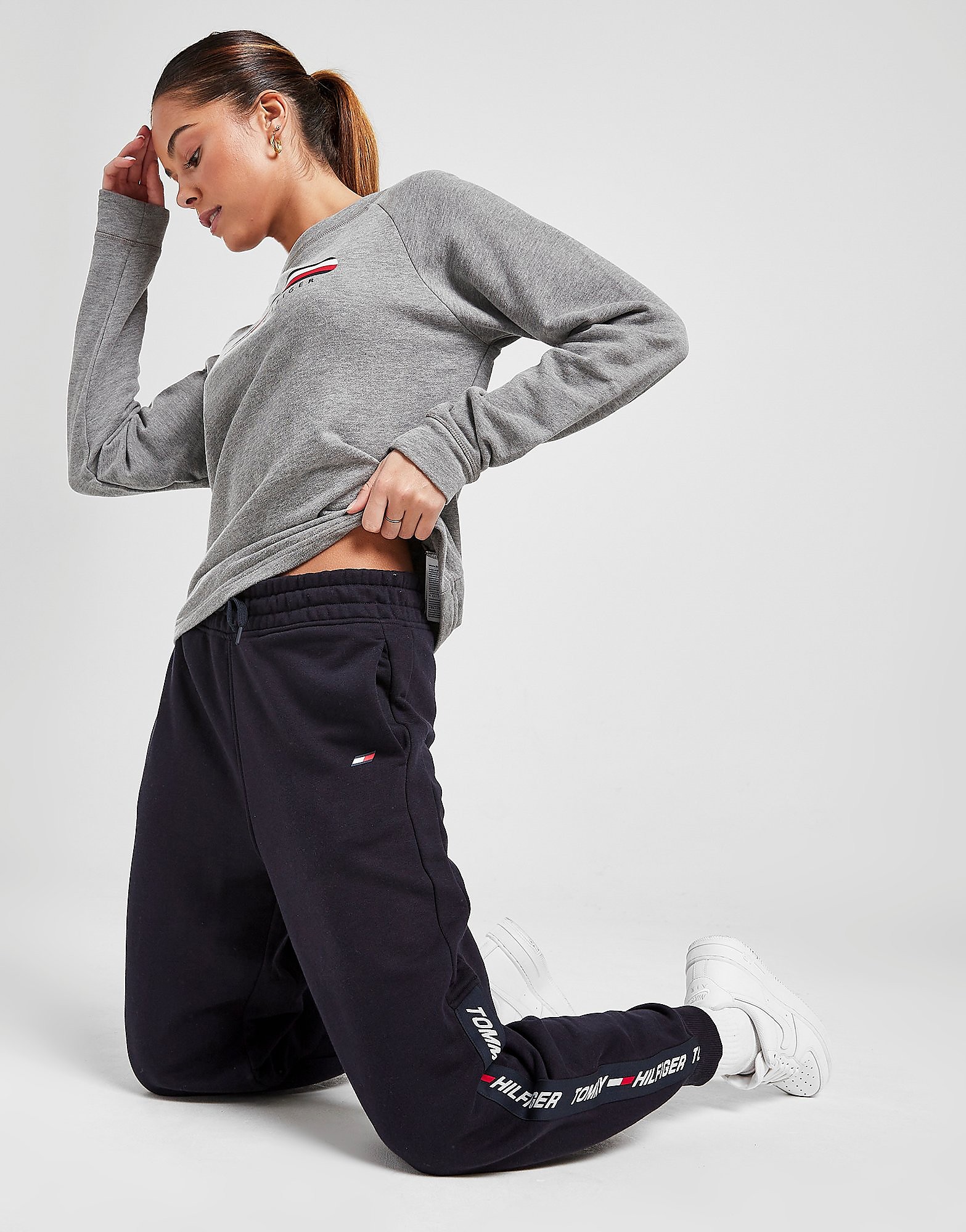 

Tommy Hilfiger Performance Tape Joggers - Blue - Womens, Blue