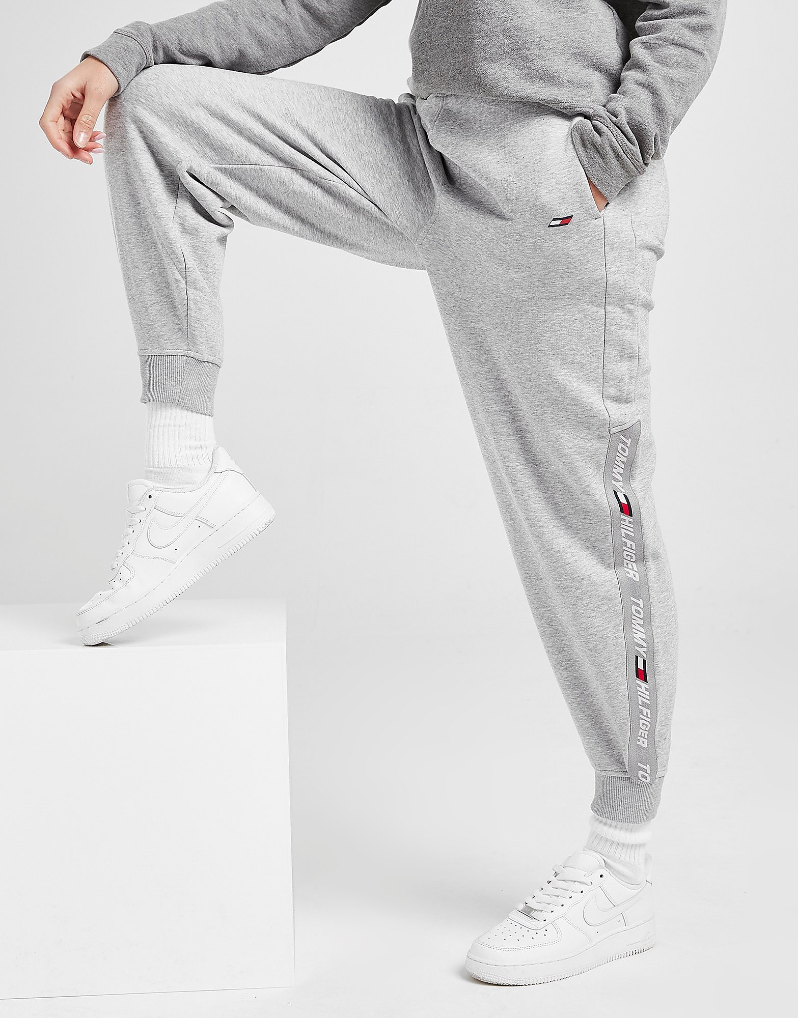 

Tommy Hilfiger Performance Tape Joggers - Grey - Womens, Grey