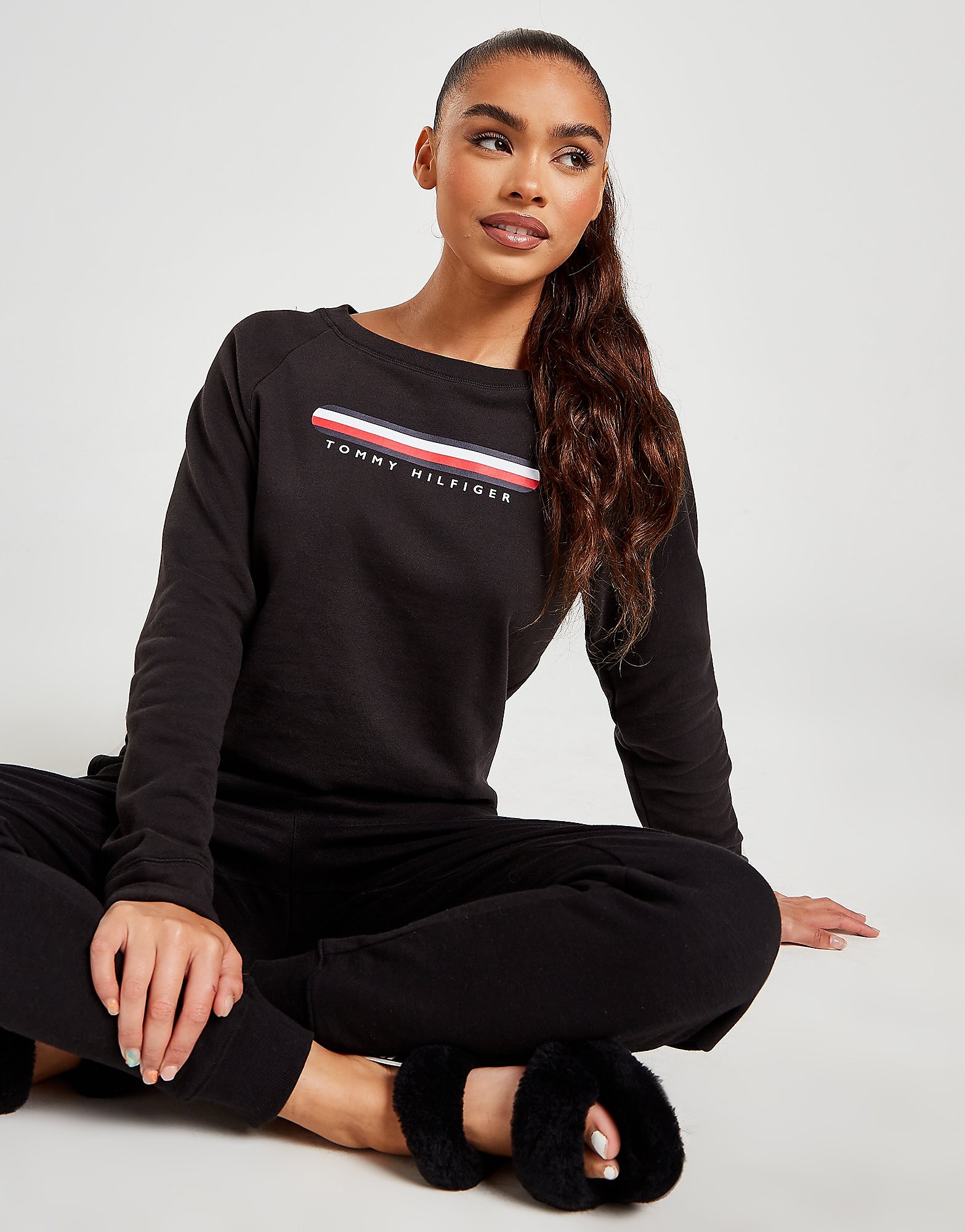 

Tommy Hilfiger Seacell Logo Sweatshirt - Black - Womens, Black