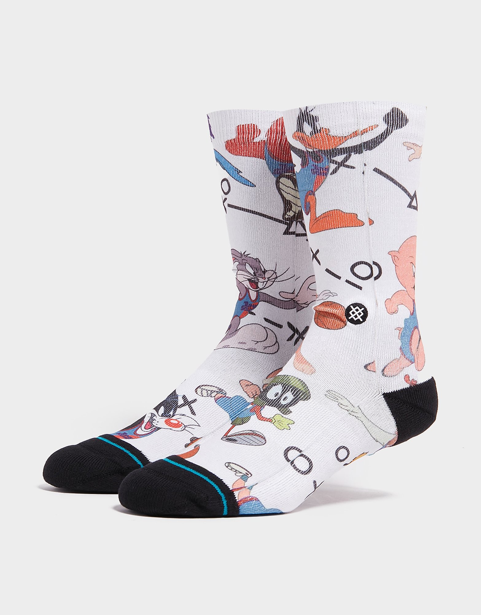 

Stance Tune Conversational Socks - White/Multi Coloured - Mens, White/Multi Coloured