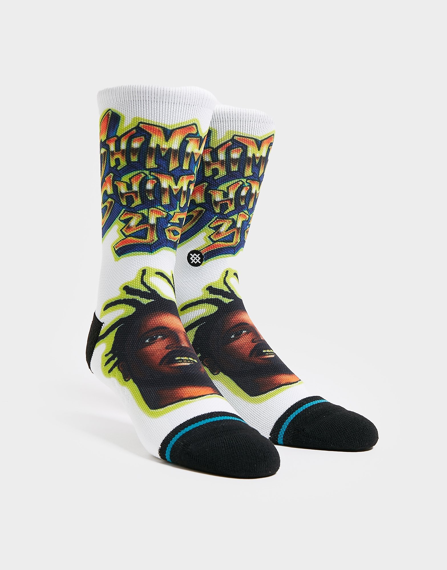 

Stance Shimmy Shimmy Ya Socks - White/Multi Coloured - Mens, White/Multi Coloured