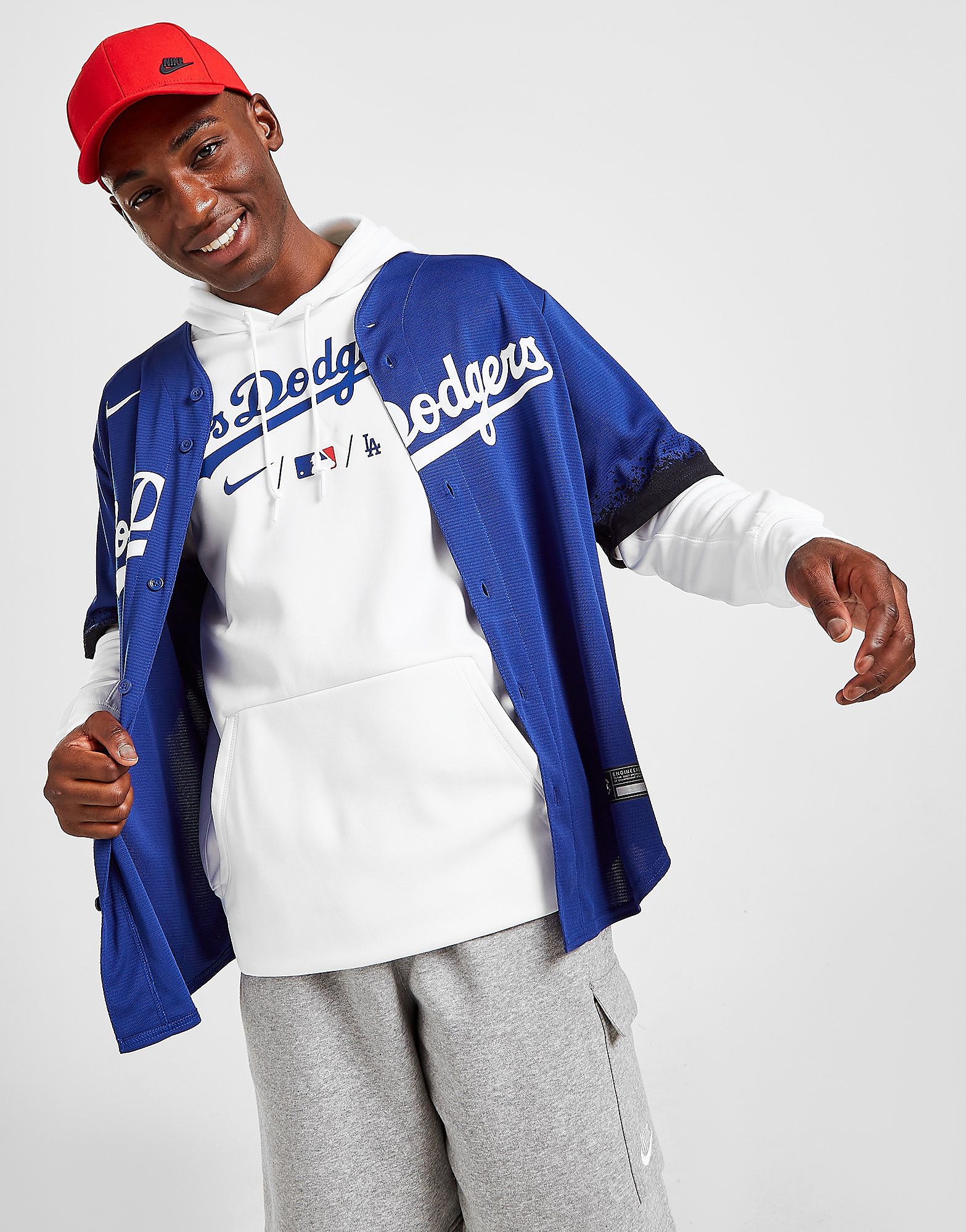 

Nike MLB Los Angeles Dodgers Therma City Connect Hoodie - White - Mens, White