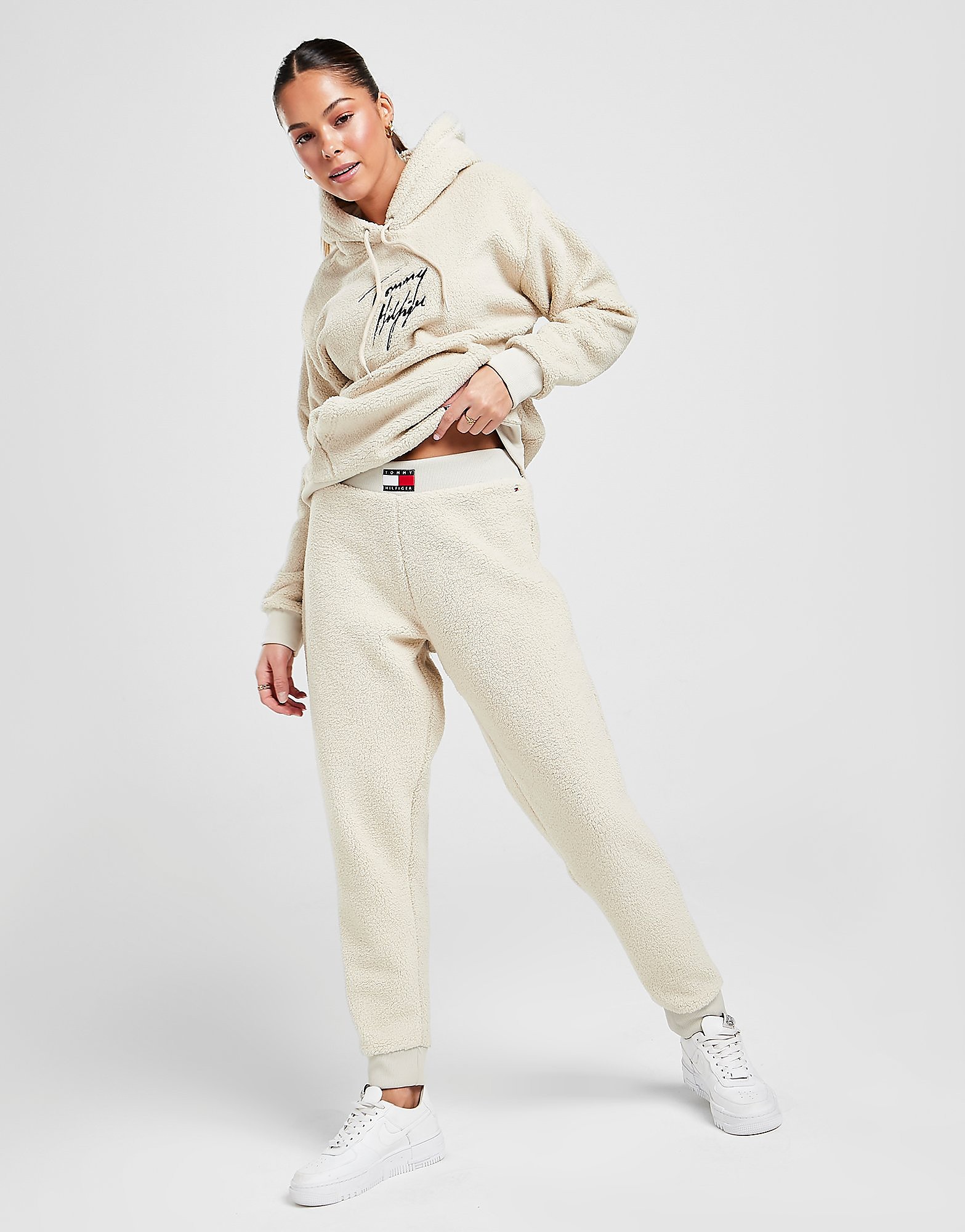 

Tommy Hilfiger Sherpa Joggers - Cream - Womens, Cream