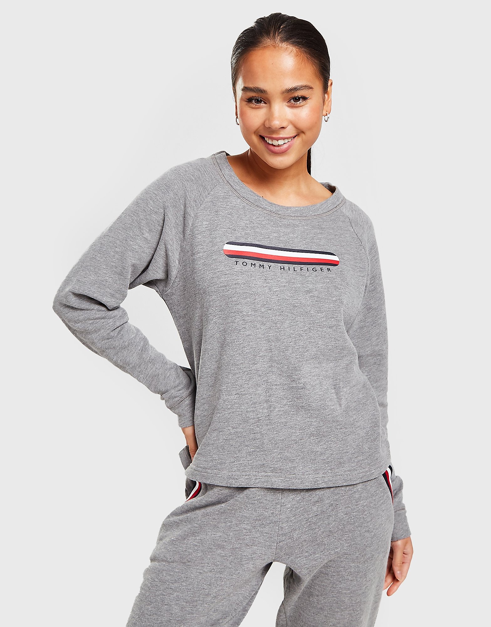 

Tommy Hilfiger Seacell Logo Sweatshirt - Grey - Womens, Grey