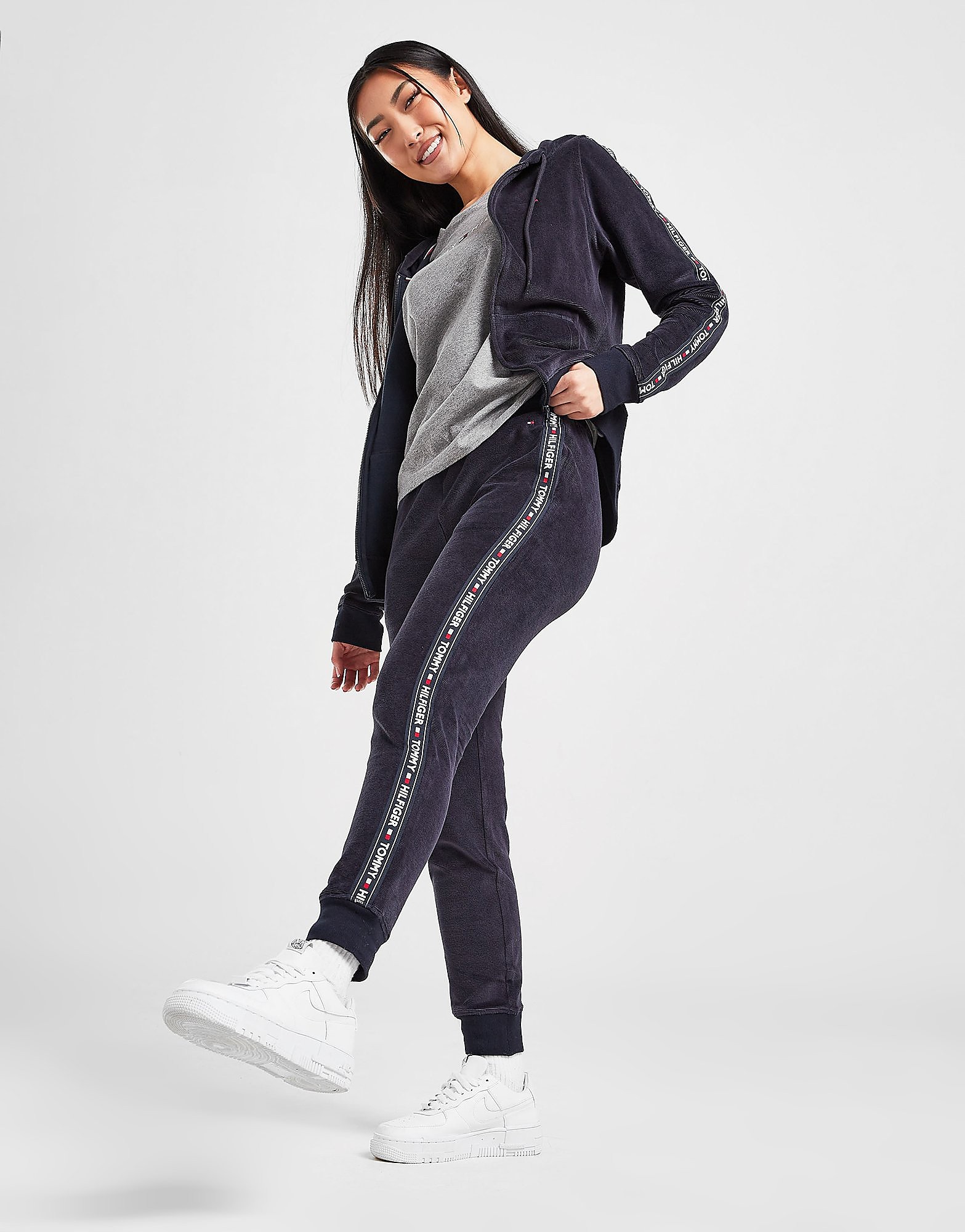 

Tommy Hilfiger Velour Joggers - Navy - Womens, Navy