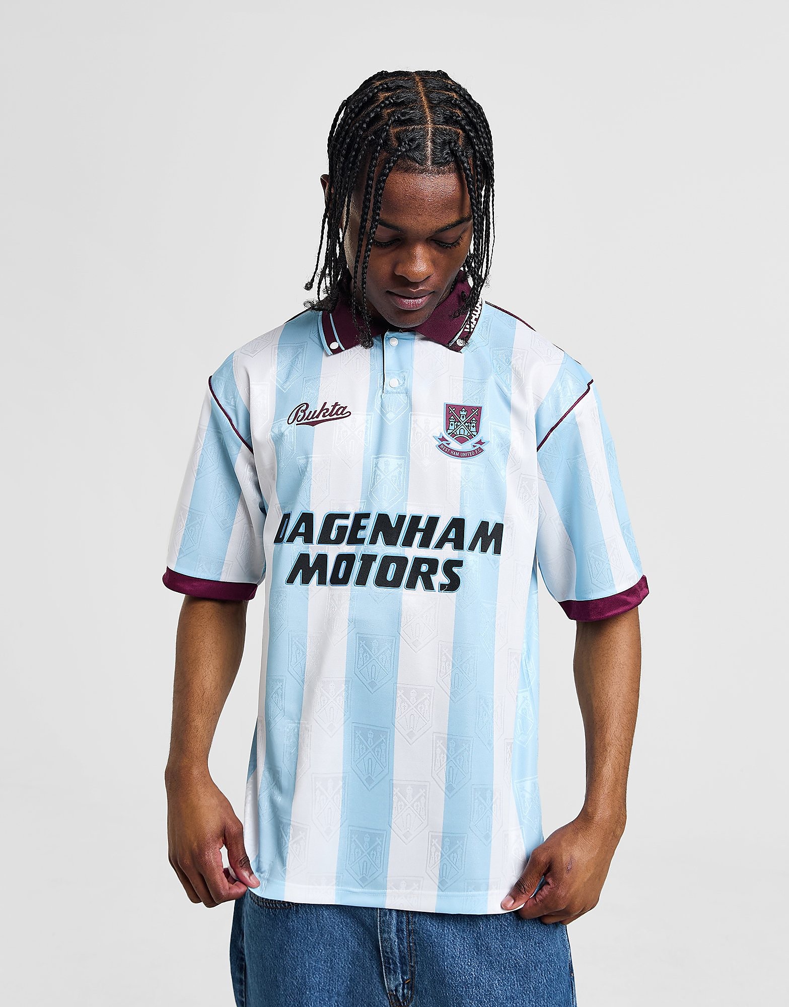 

Score Draw West Ham United '92 Retro Away Shirt - Blue/White - Mens, Blue/White