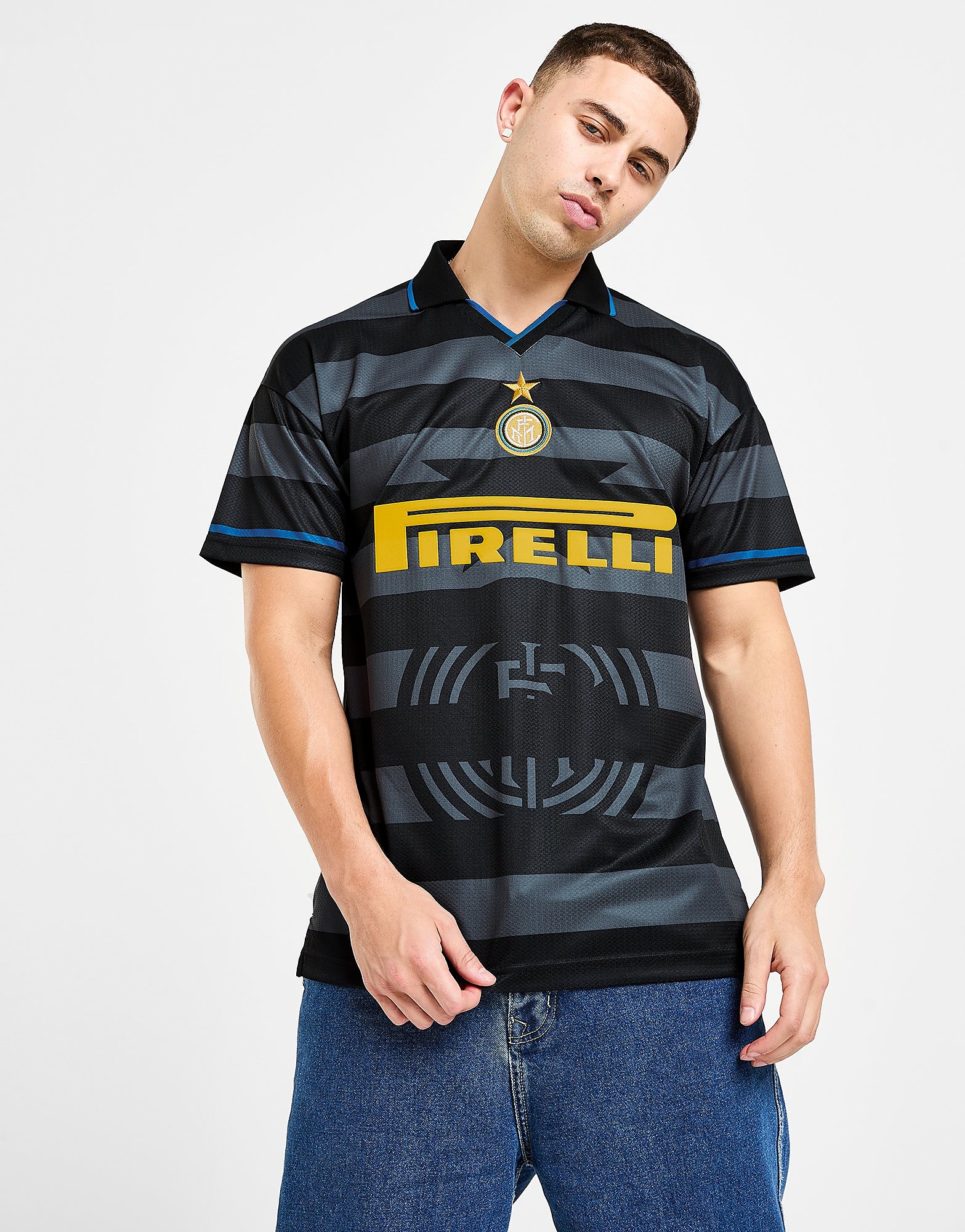 

Score Draw Inter Milan '98 Away Retro Shirt - Grey - Mens, Grey