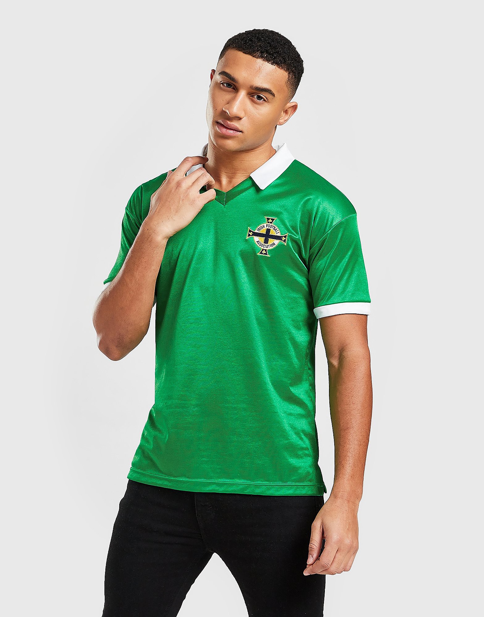 

Score Draw Northern Ireland '82 Retro Home Shirt - Green - Mens, Green