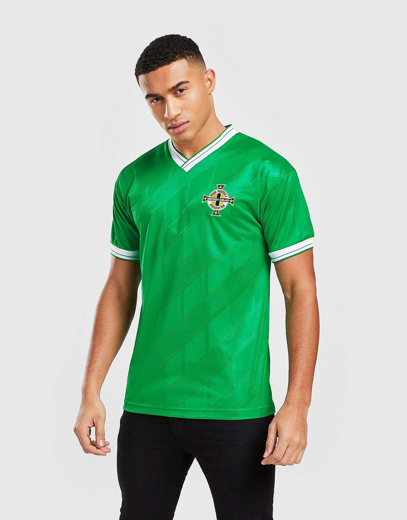 

Score Draw Northern Ireland '86 Retro Home Shirt - Green - Mens, Green
