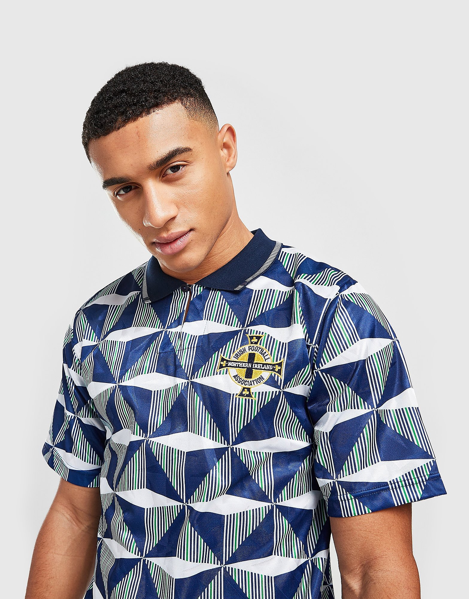 

Score Draw Northern Ireland '90 Retro Away Shirt - Blue - Mens, Blue