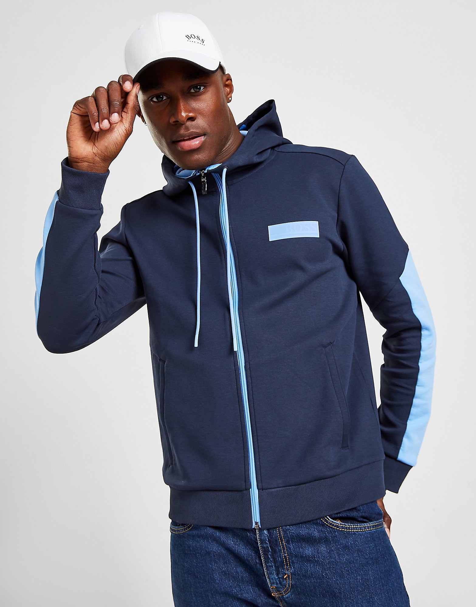 

BOSS Saggy Batch Hoodie - Blue - Mens, Blue
