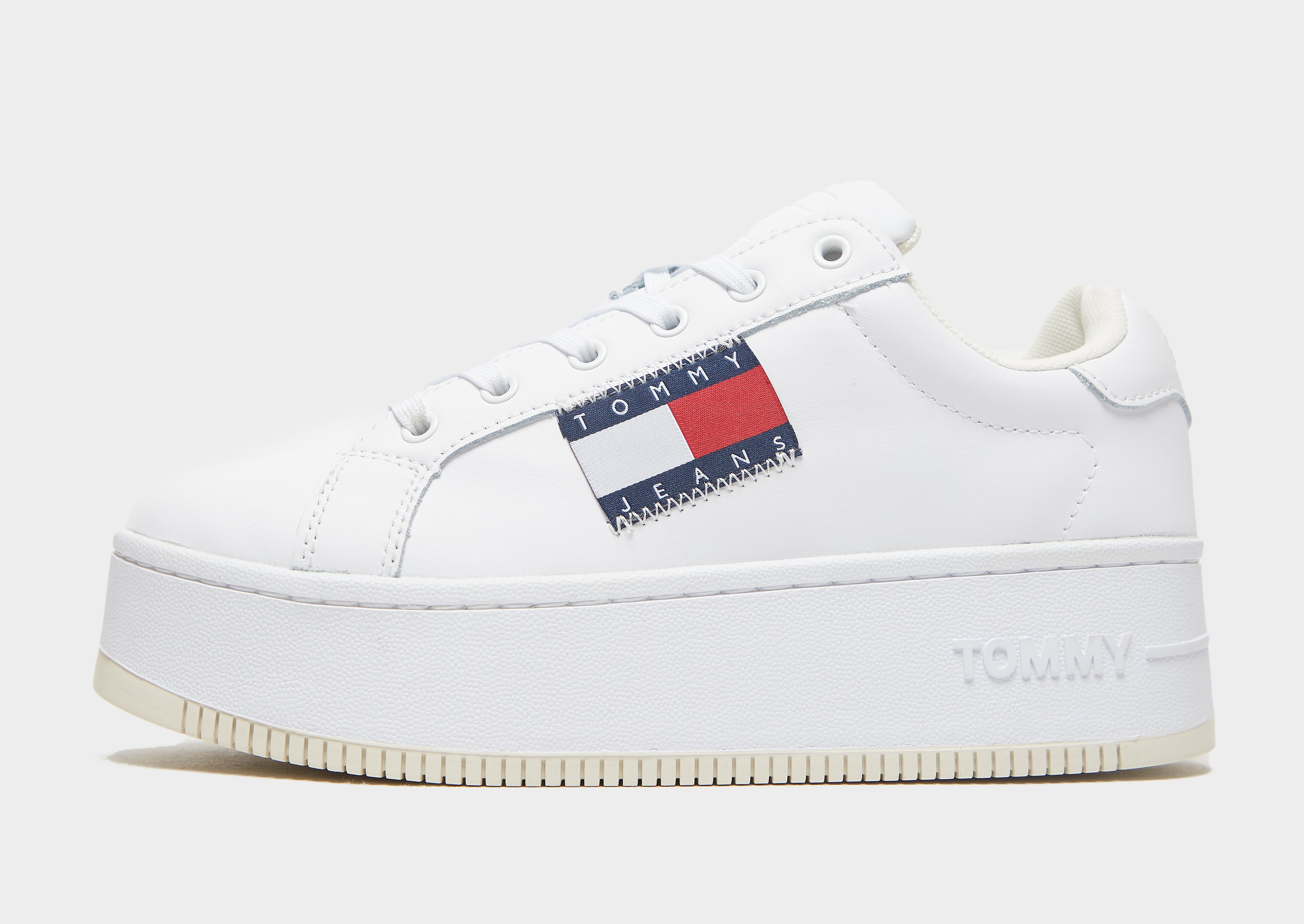 

Tommy Jeans Flatform Flag Sneaker Women's - White, White