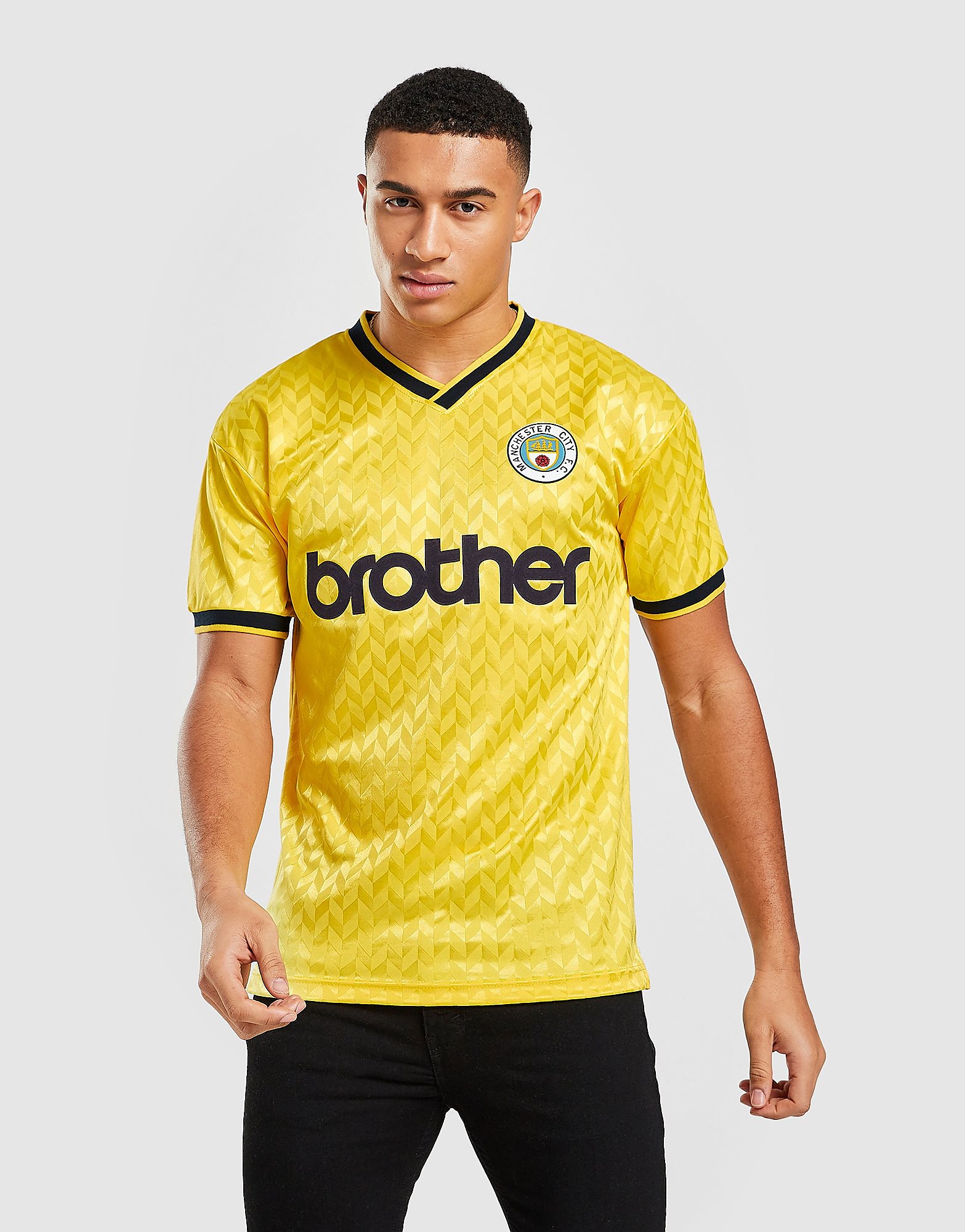 

Score Draw Manchester City FC '89 Retro Third Shirt - Yellow - Mens, Yellow