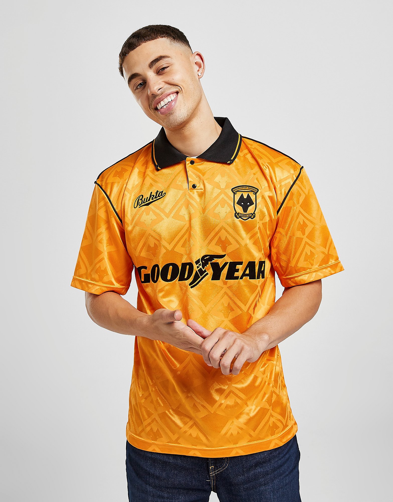 

Score Draw Wolverhampton Wanderers FC '92 Home Retro Shirt - Orange - Mens, Orange