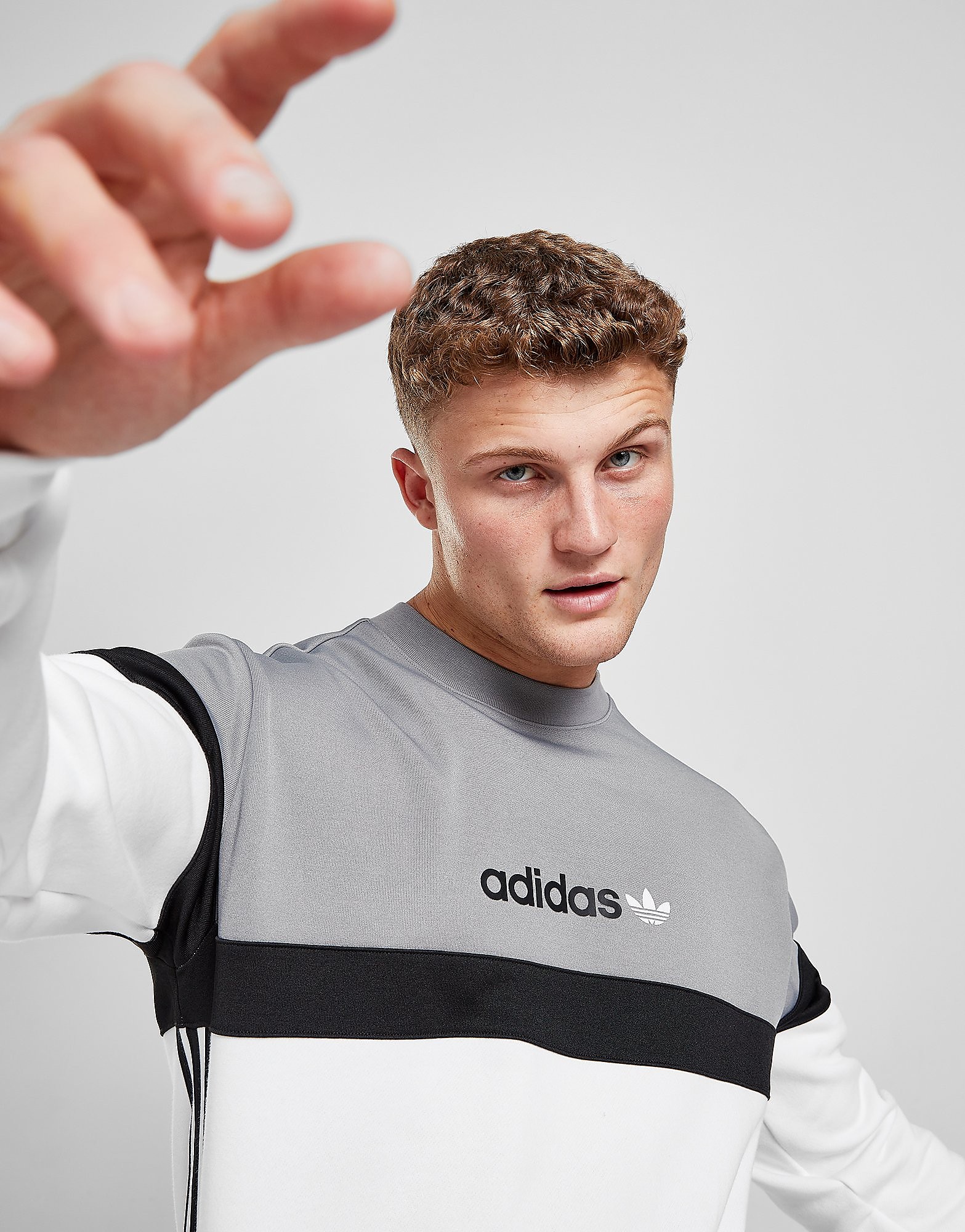 

adidas Originals ZX Crew Sweatshirt - White - Mens, White