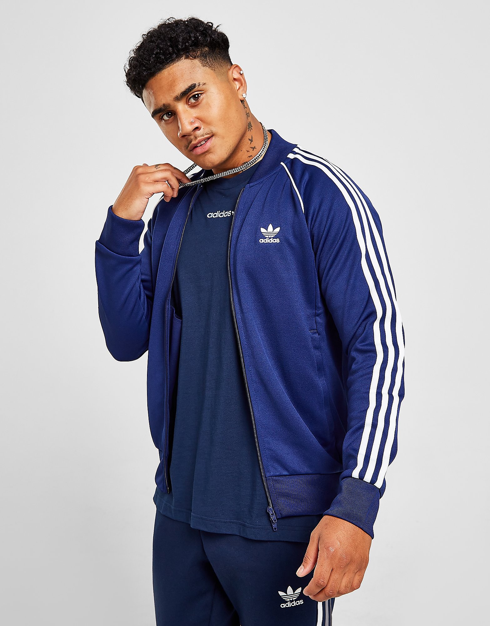 

adidas Originals SS Track Top - Night Sky / White - Mens, Night Sky / White