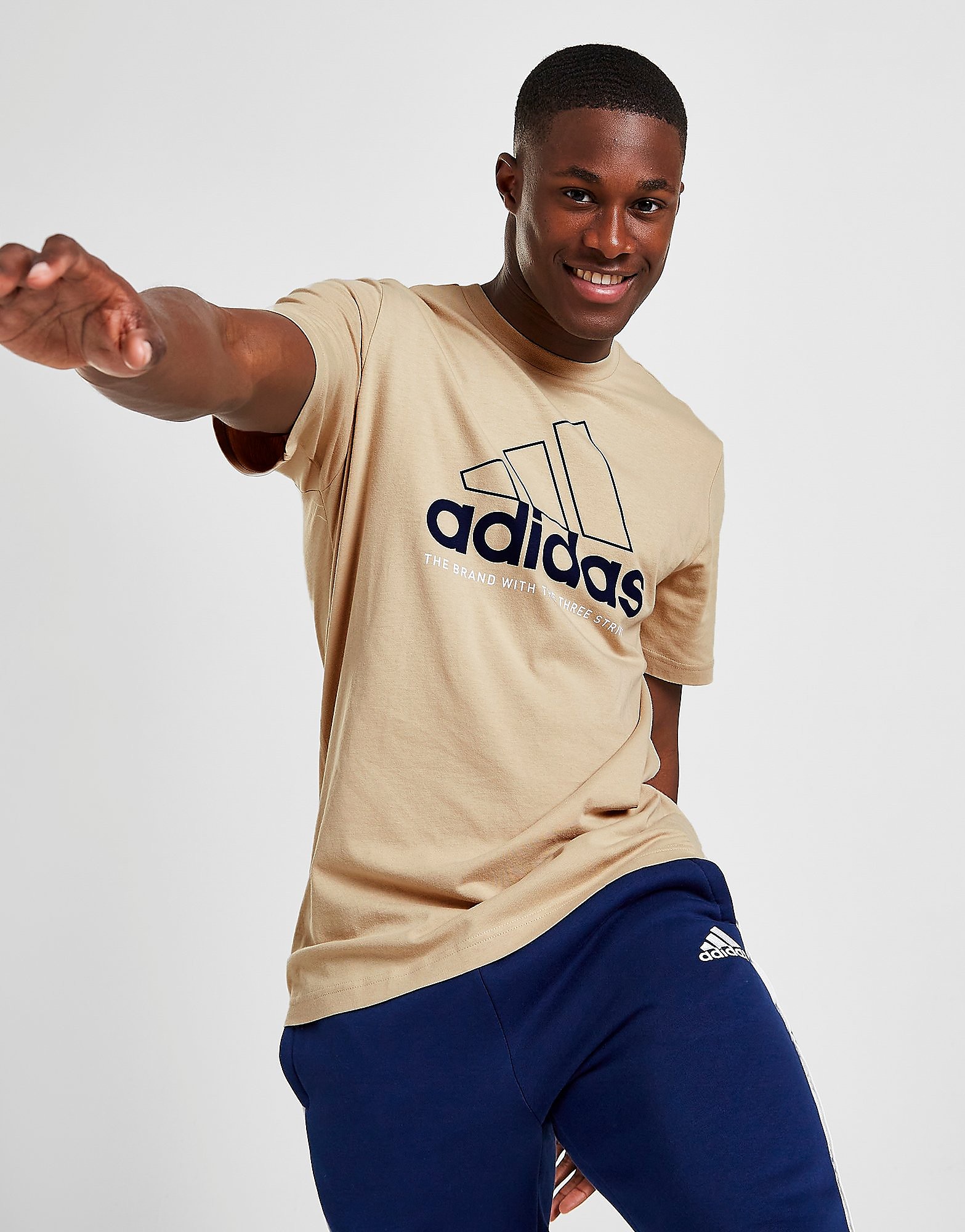 

adidas Badge of Sport Outline T-Shirt - Only at JD - Brown, Brown