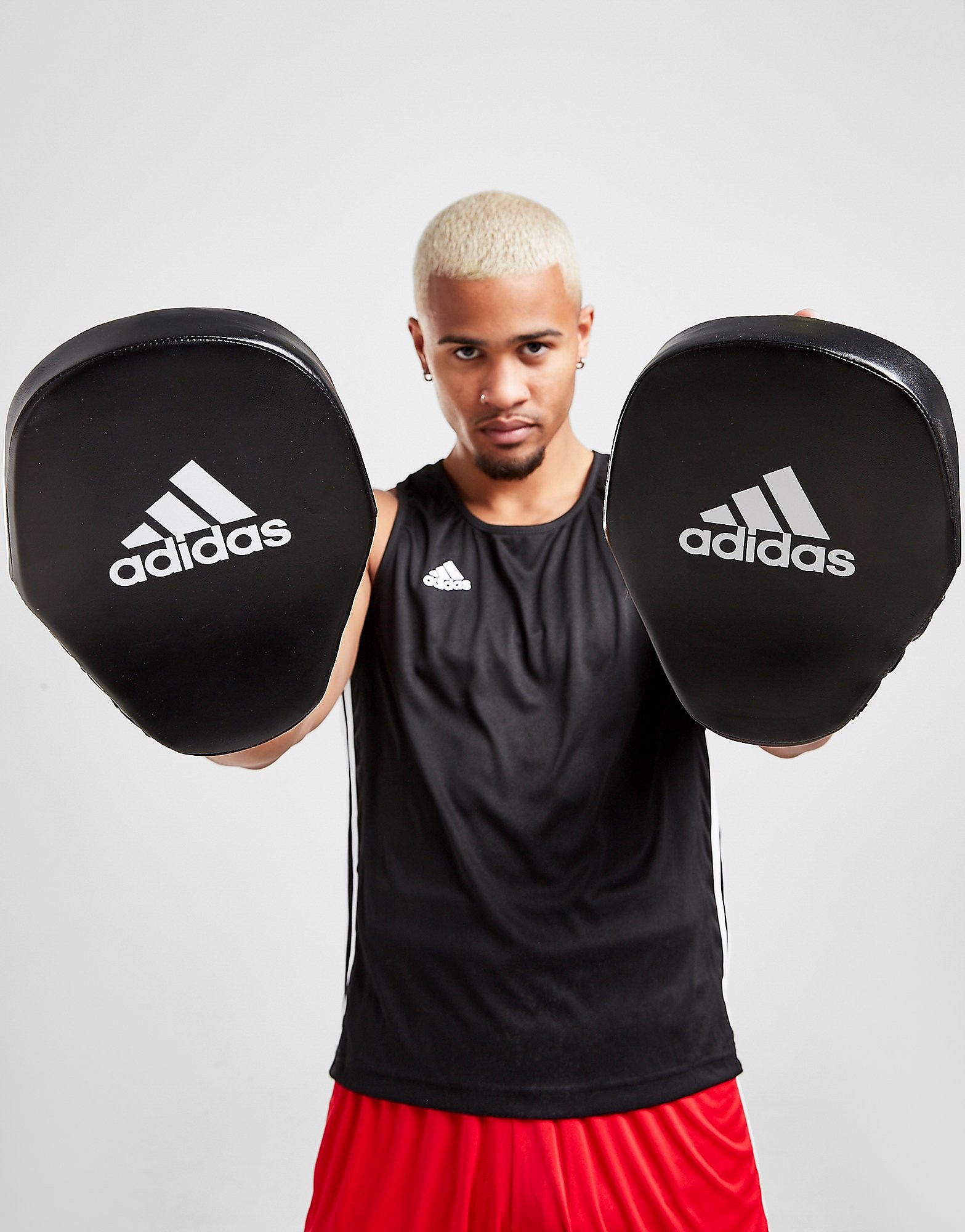 

adidas Speed Boxing Mitts - Black, Black