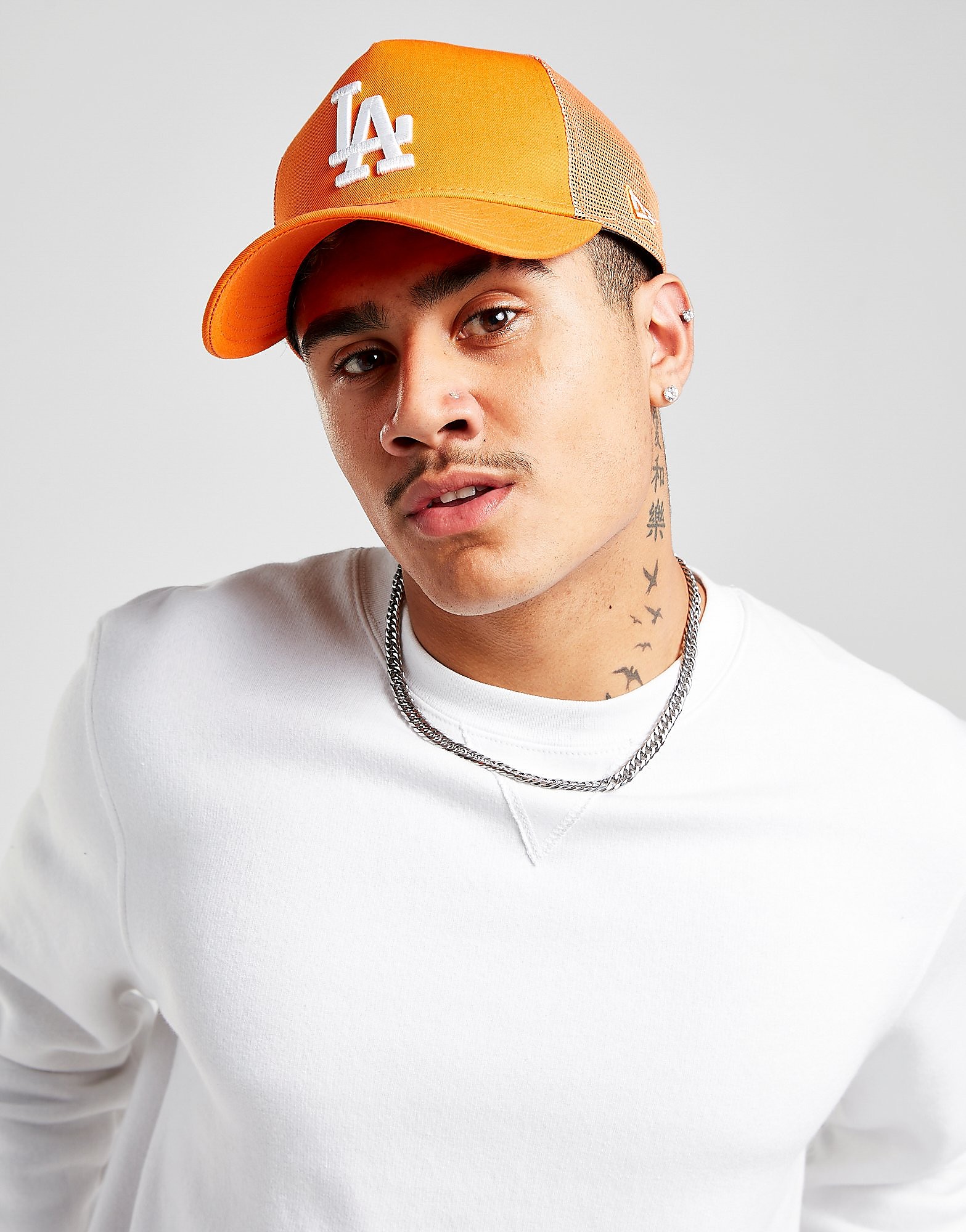 

New Era MLB 9FORTY LA Dodgers Trucker Cap - Orange - Womens, Orange