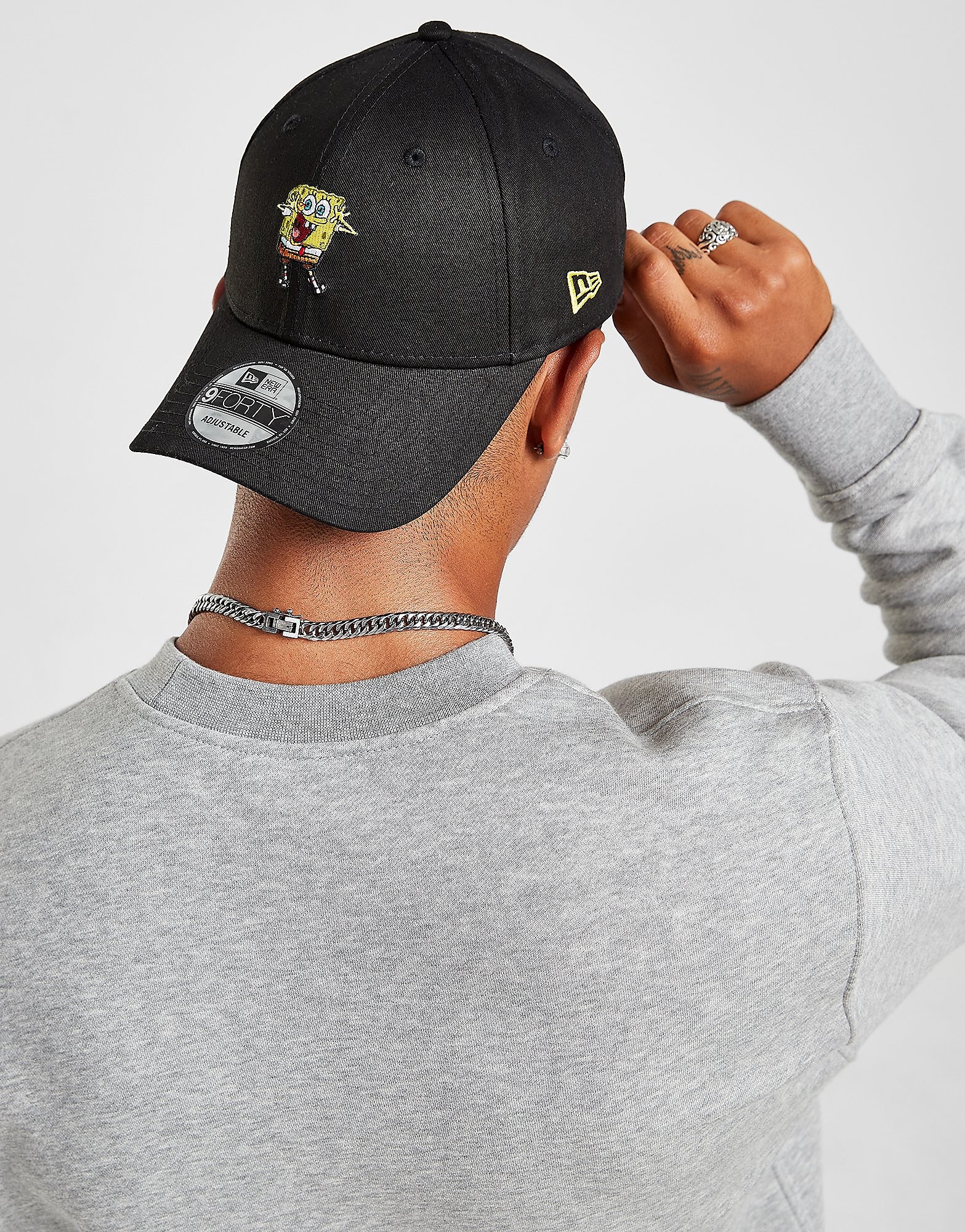

New Era Spongebob 9FORTY Cap - Black - Mens, Black