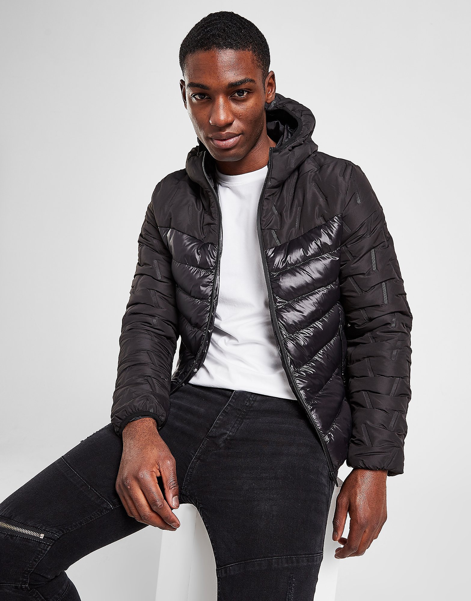 

Brave Soul Brantley Puffer Jacket - Black - Mens, Black