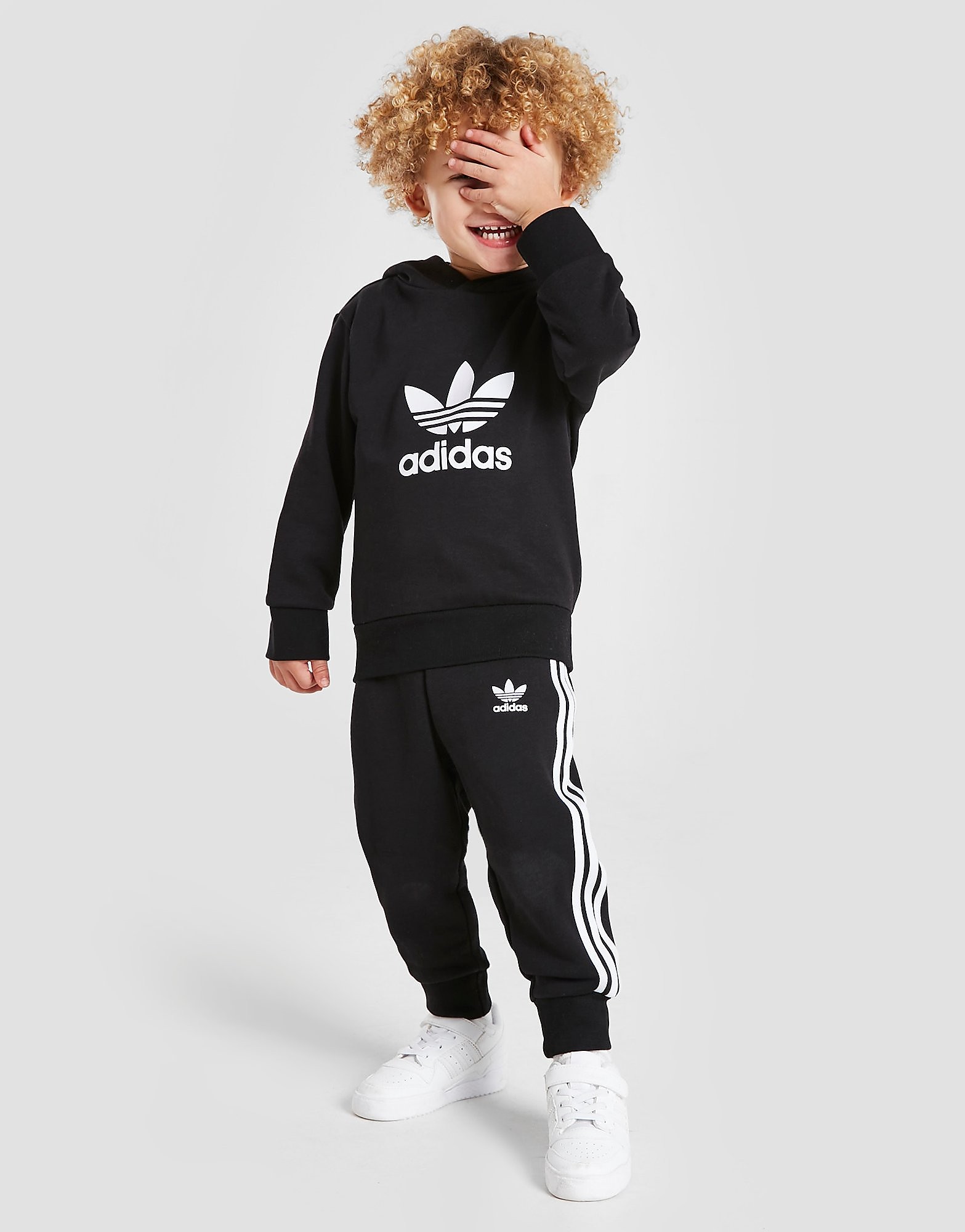 Adidas Originals Fato de Treino Trefoil Pullover de Bebé - Preto - Kids, Preto