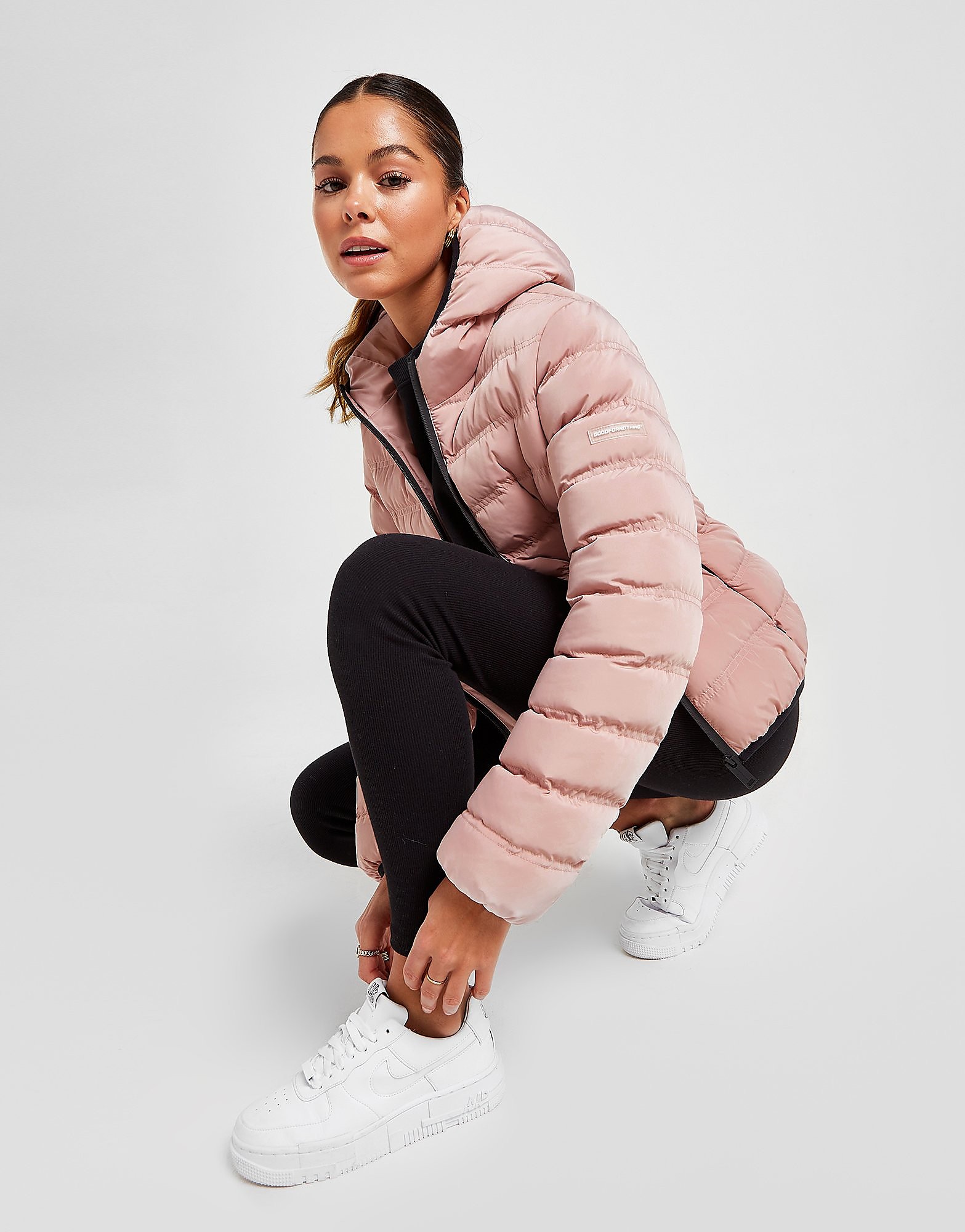 

Good For Nothing Romero Matte Hooded Jacket - Pink - Womens, Pink