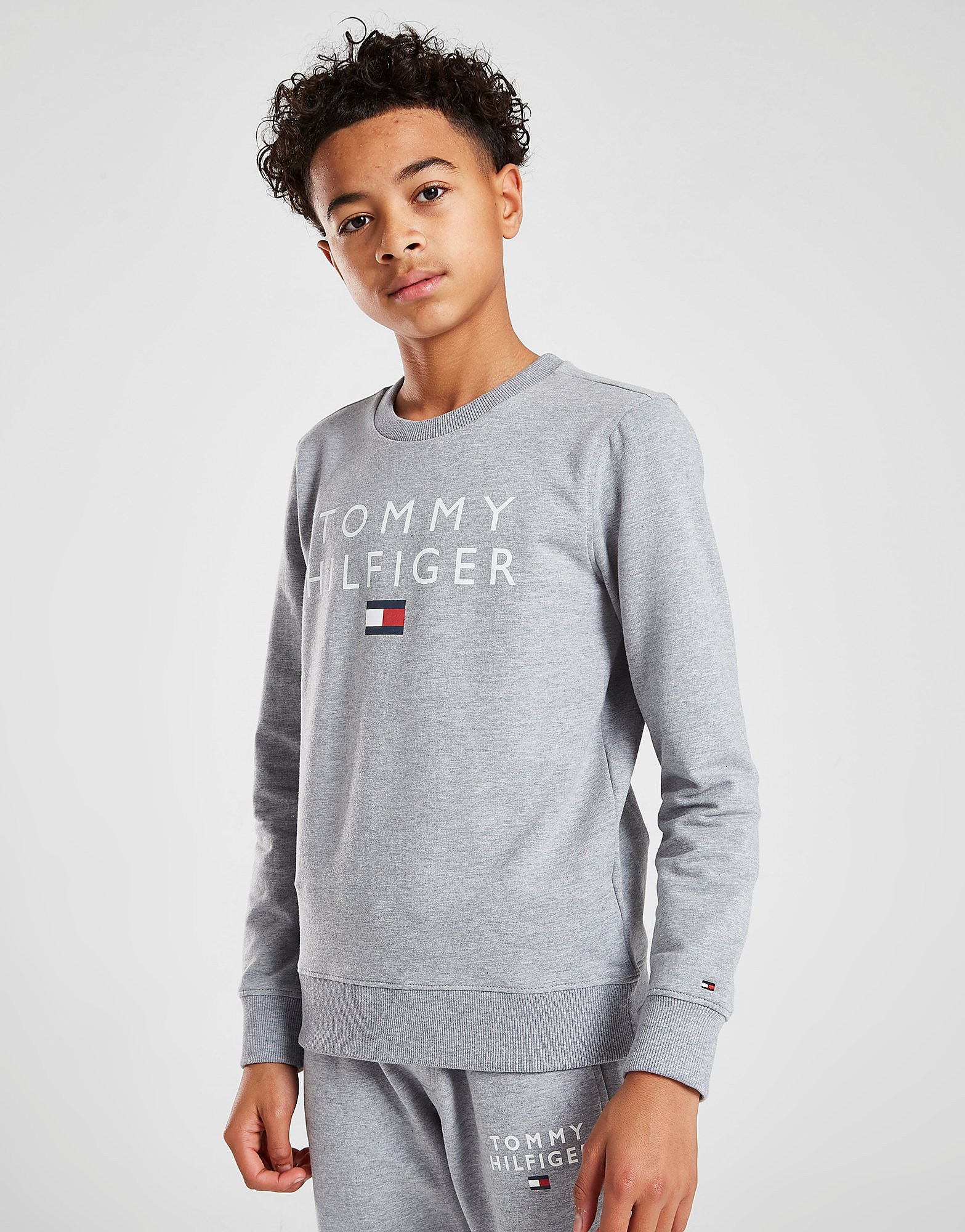 

Tommy Hilfiger Logo Sweatshirt Junior - Grey - Kids, Grey