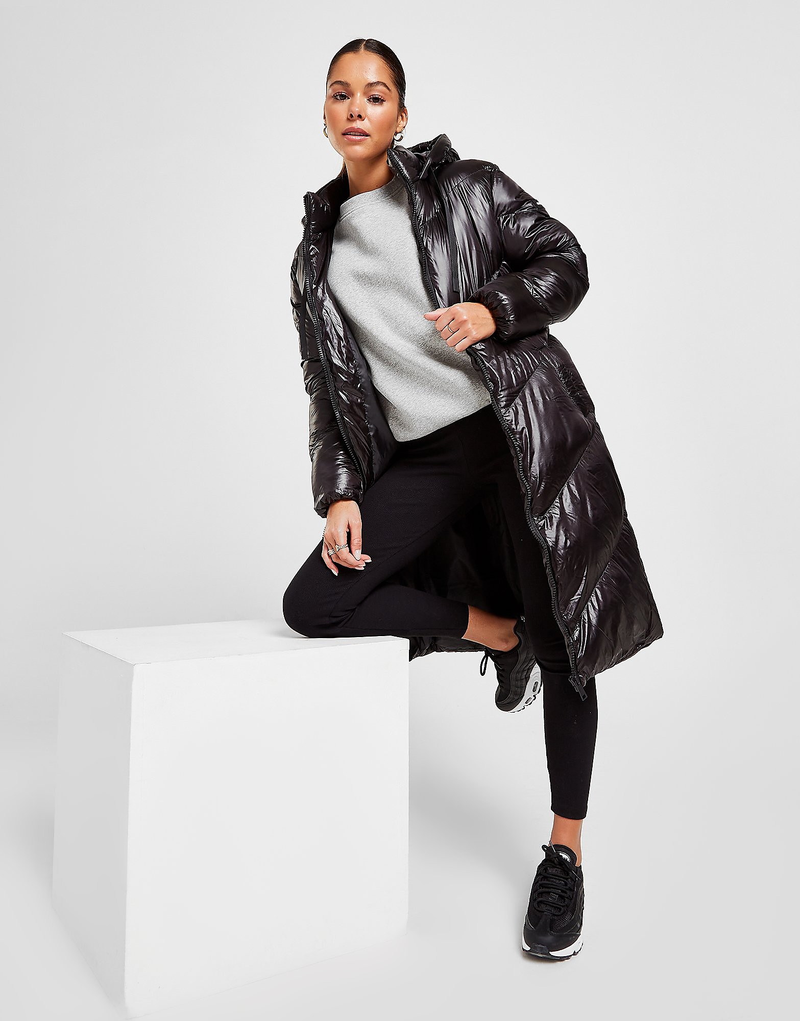 

Good For Nothing Cello Shine Hooded Jacket - Black - Womens, Black