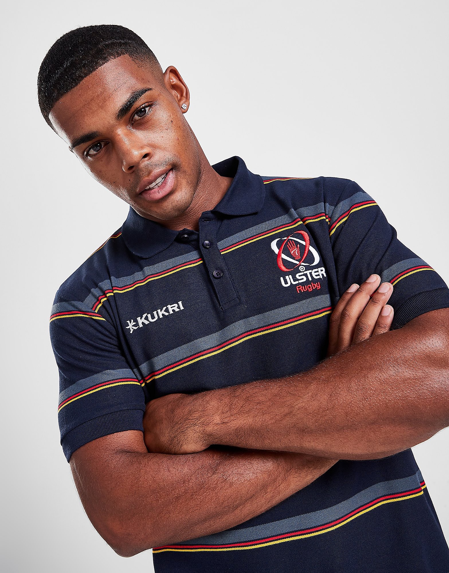 

Kukri Ulster Rugby Yarn Dye Polo Shirt - Blue - Mens, Blue