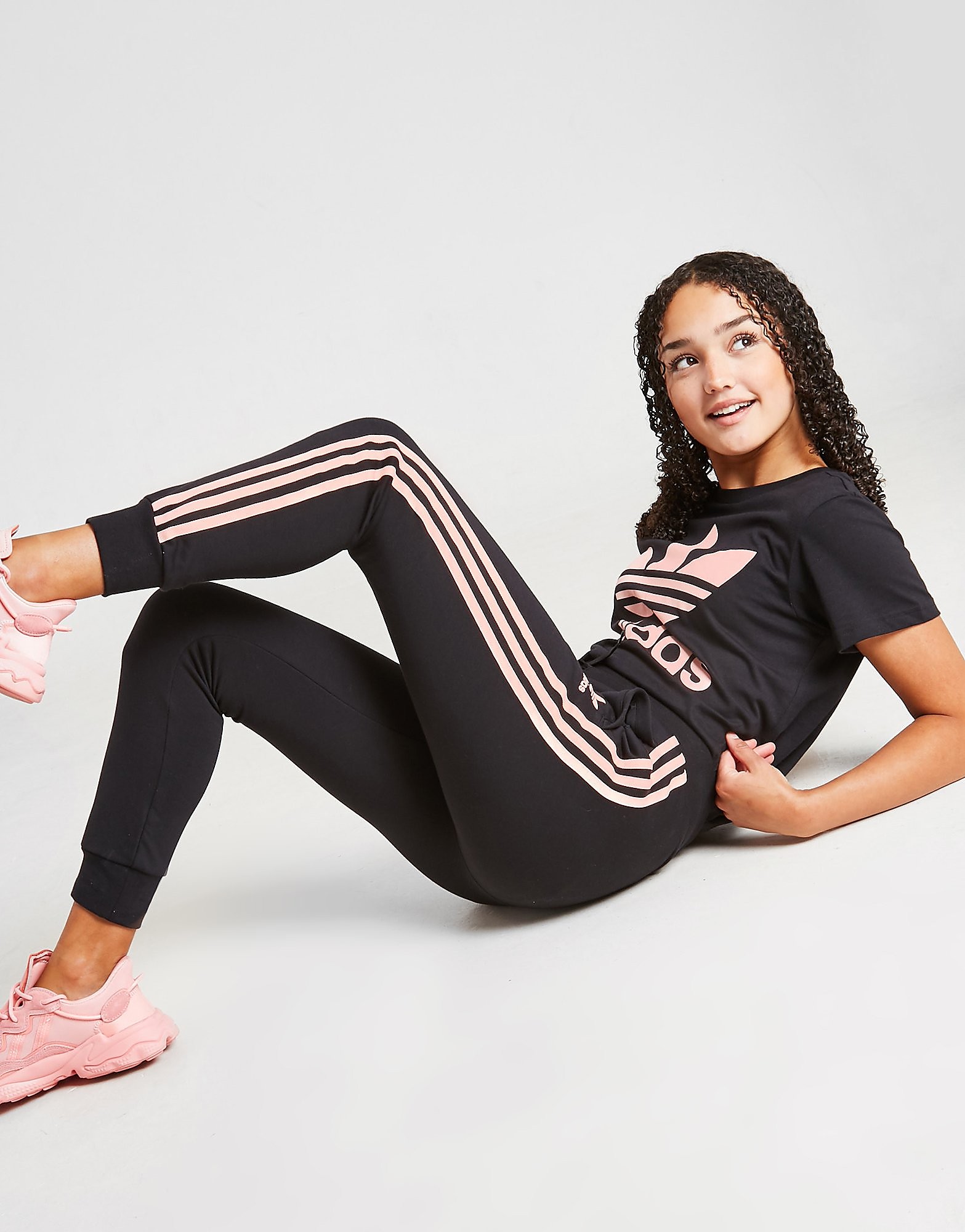 

adidas Originals Girls' 3-Stripes Joggers Junior - Only at JD - Black - Kids, Black