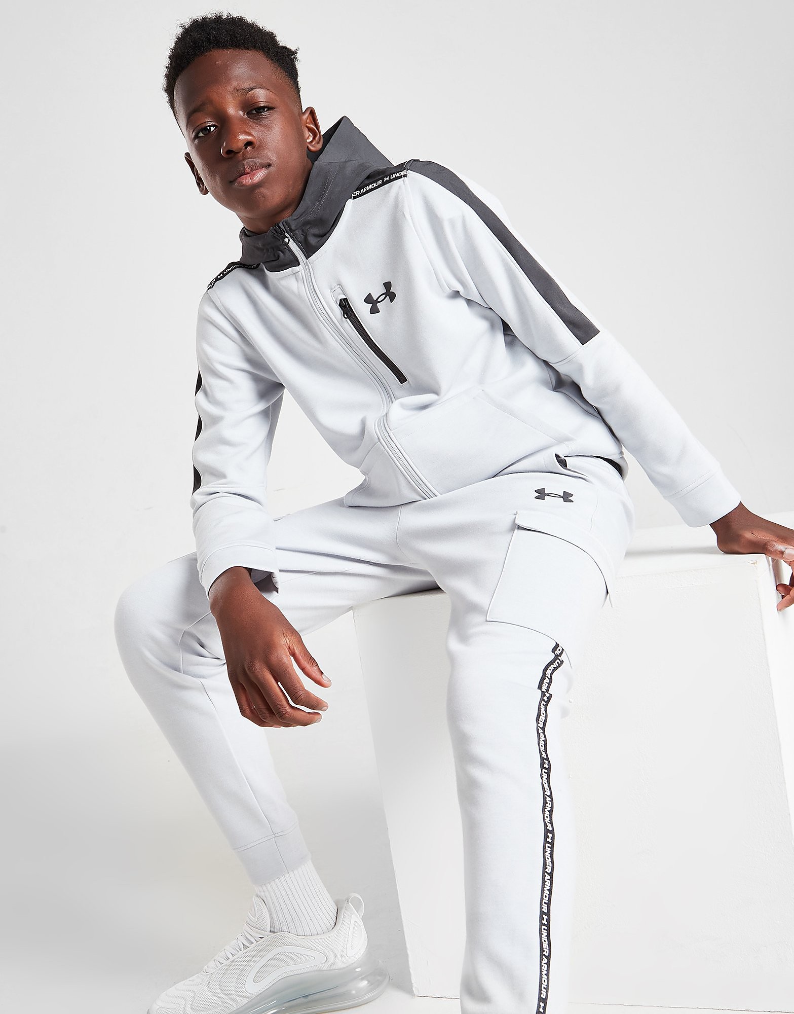 

Under Armour Threadborne Full Zip Hoodie Junior - Grey - Kids, Grey