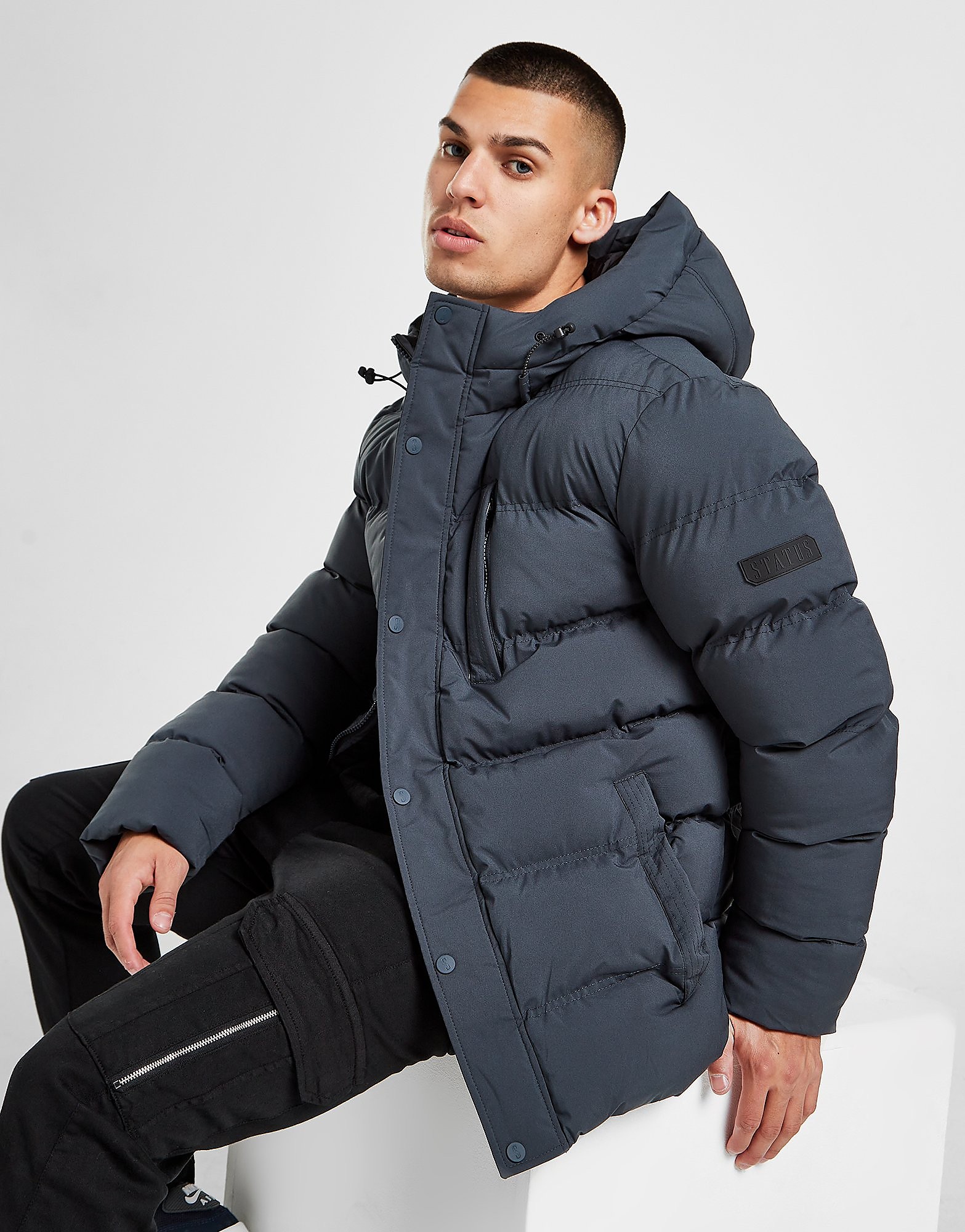 

Status Kast Bubble Jacket - Only at JD - Navy - Mens, Navy