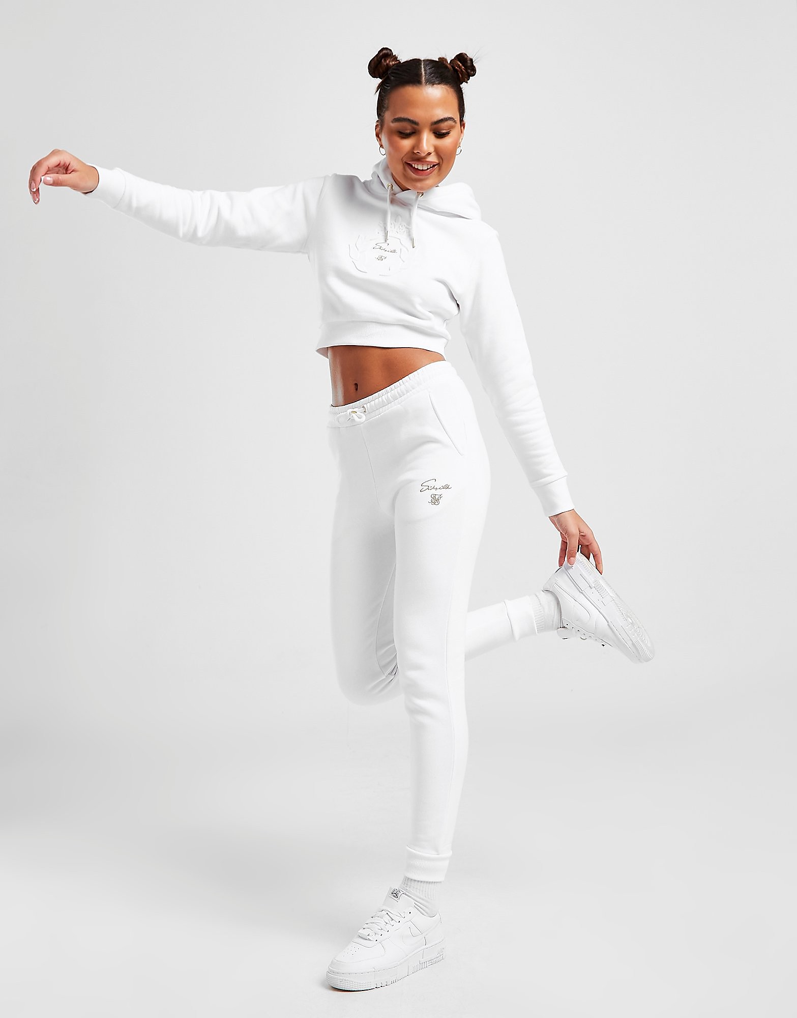 

SikSilk Logo Joggers - White - Womens, White