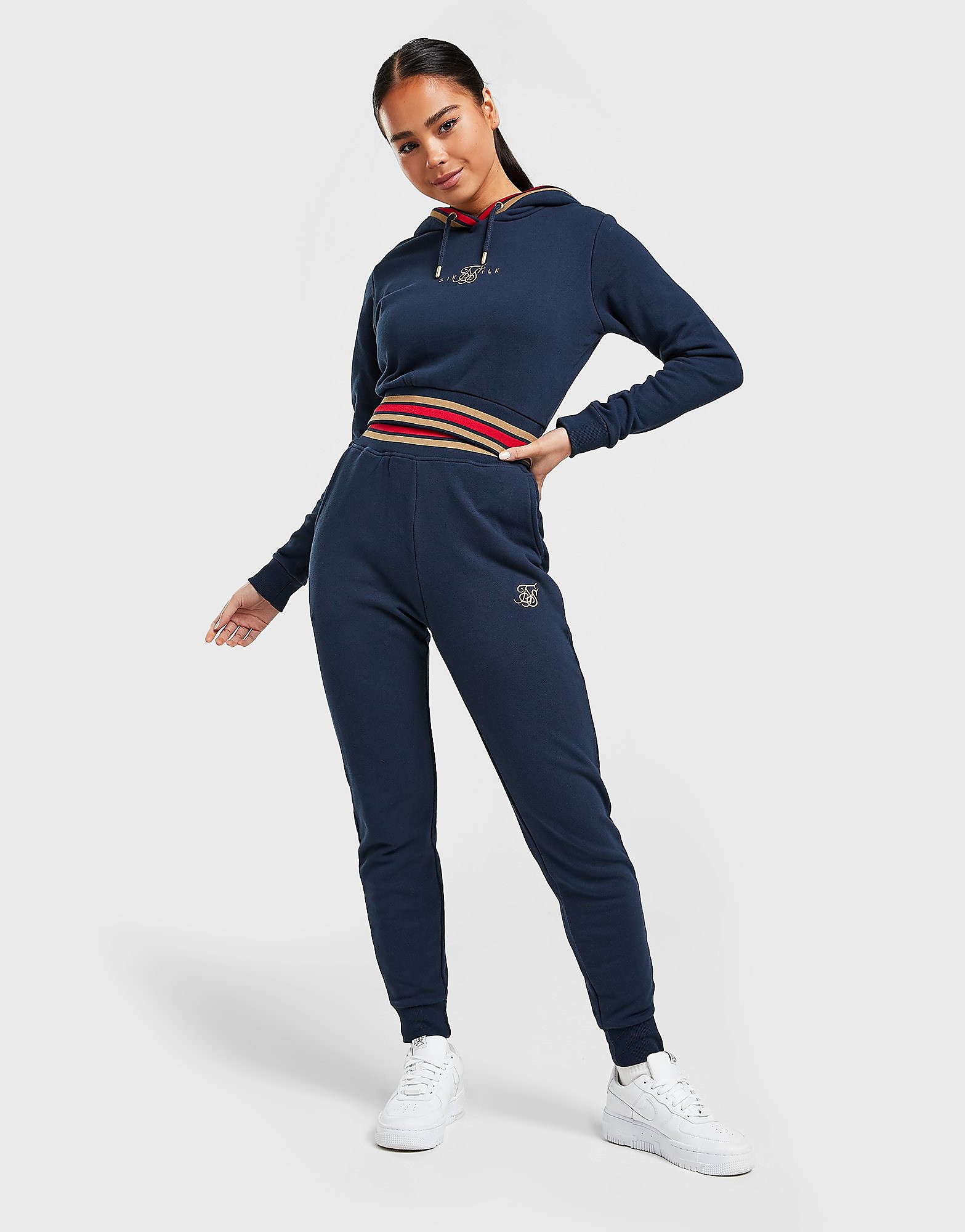 SikSilk Luxe Track Pants - Navy - Womens, Navy