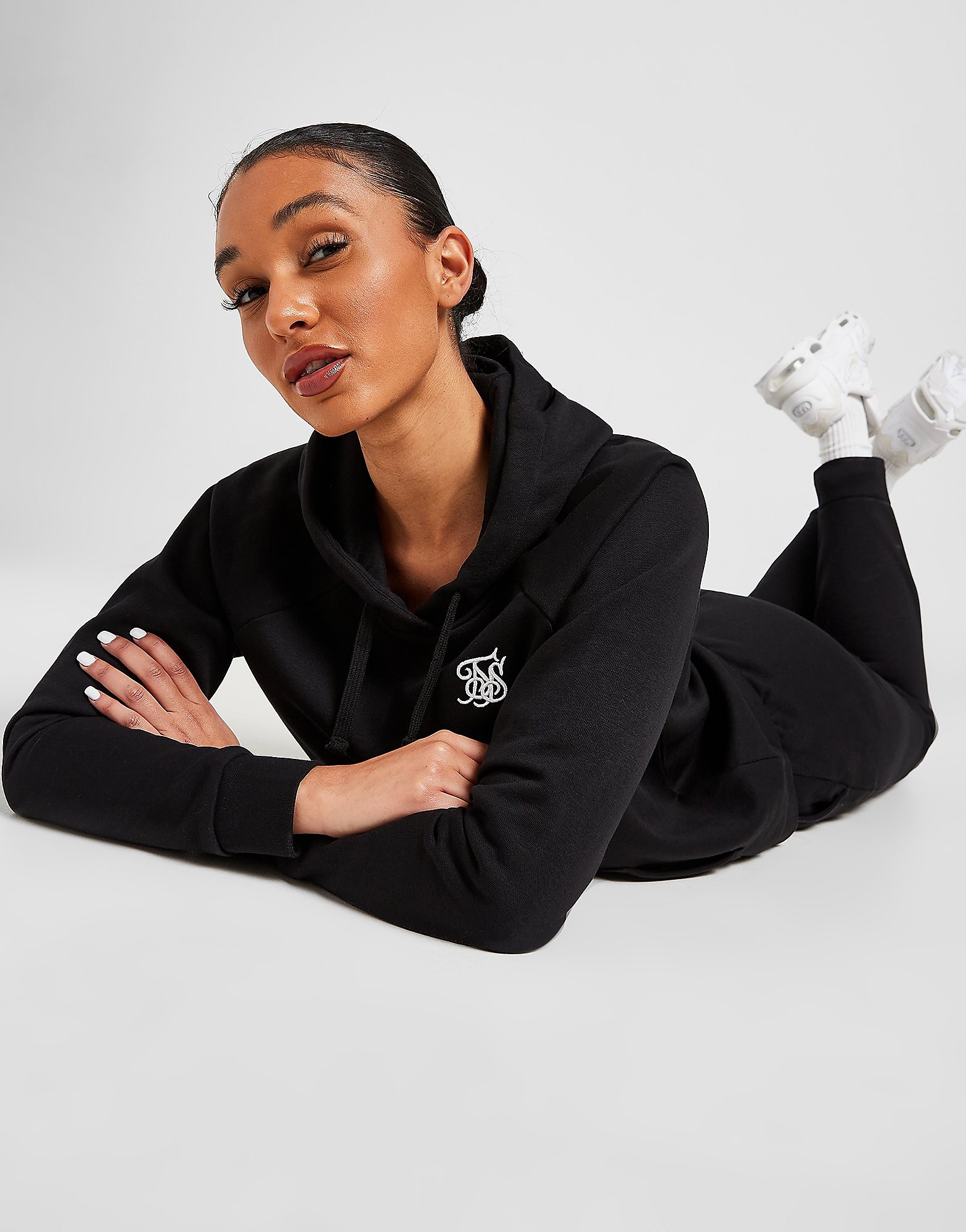 

SikSilk Core Logo Overhead Hoodie - Black - Womens, Black