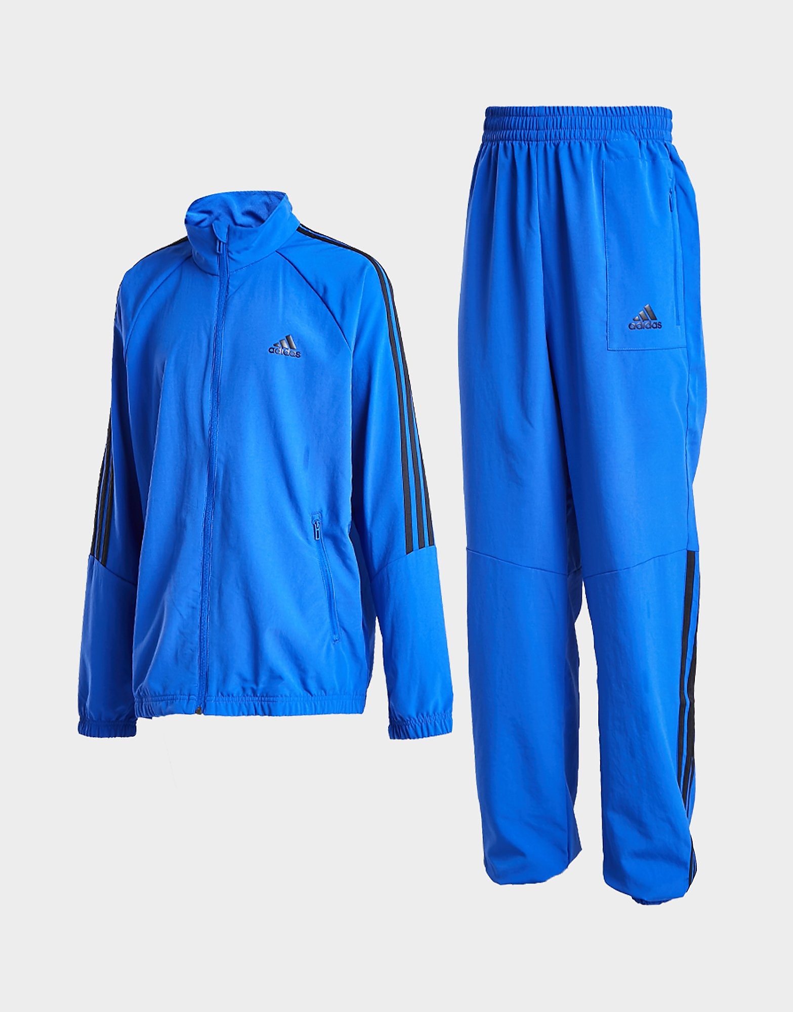 

adidas Woven Tracksuit Junior - Bold Blue / Black - Kids, Bold Blue / Black