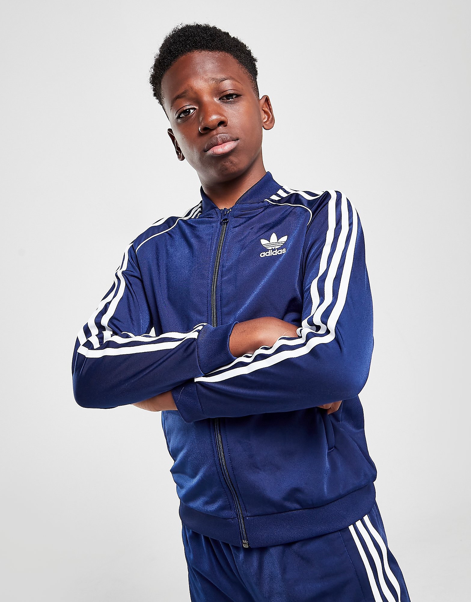 

adidas Originals SS Track Top Junior - Night Sky / White - Kids, Night Sky / White
