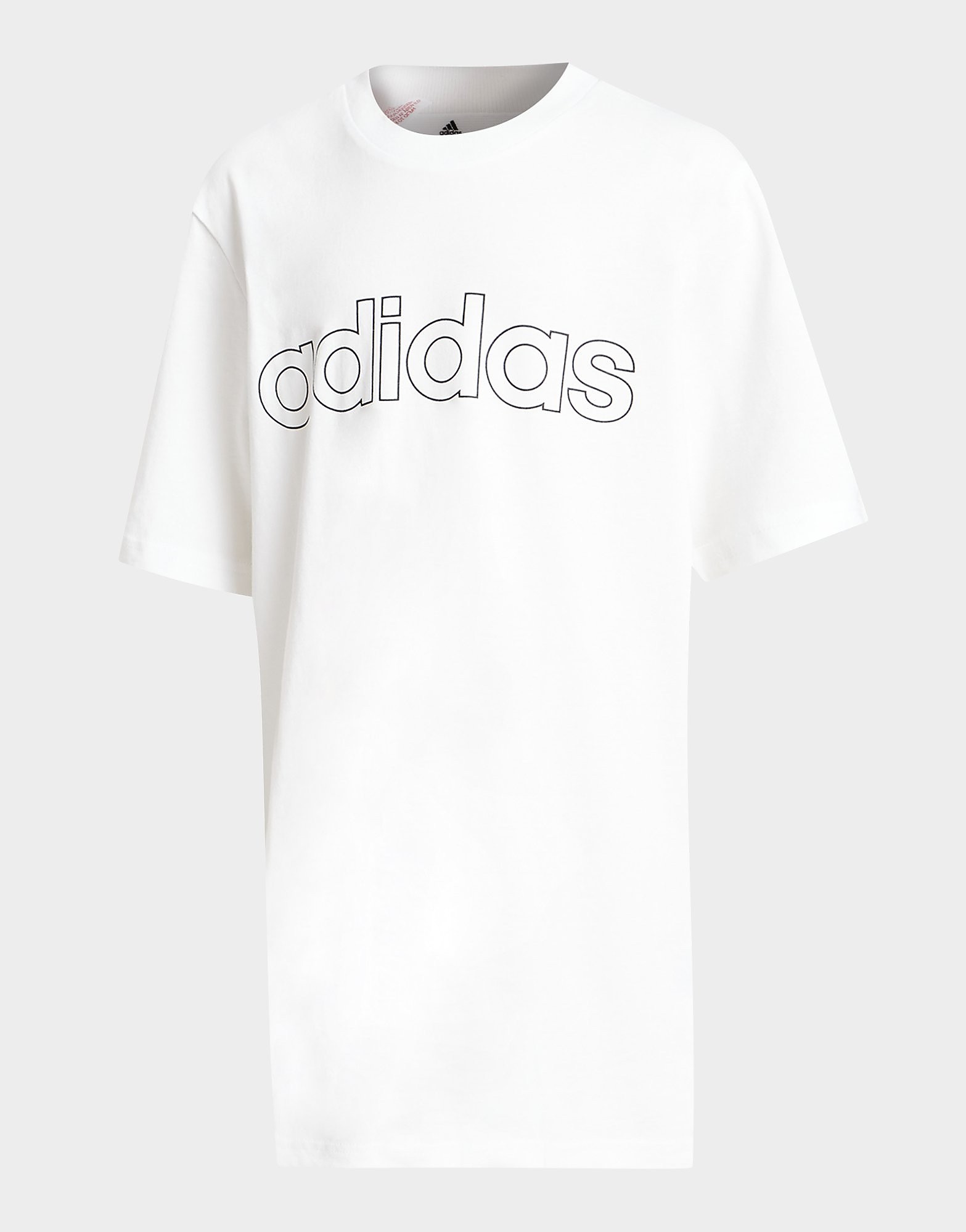

adidas Linear Outline Logo T-Shirt Junior - White - Kids, White
