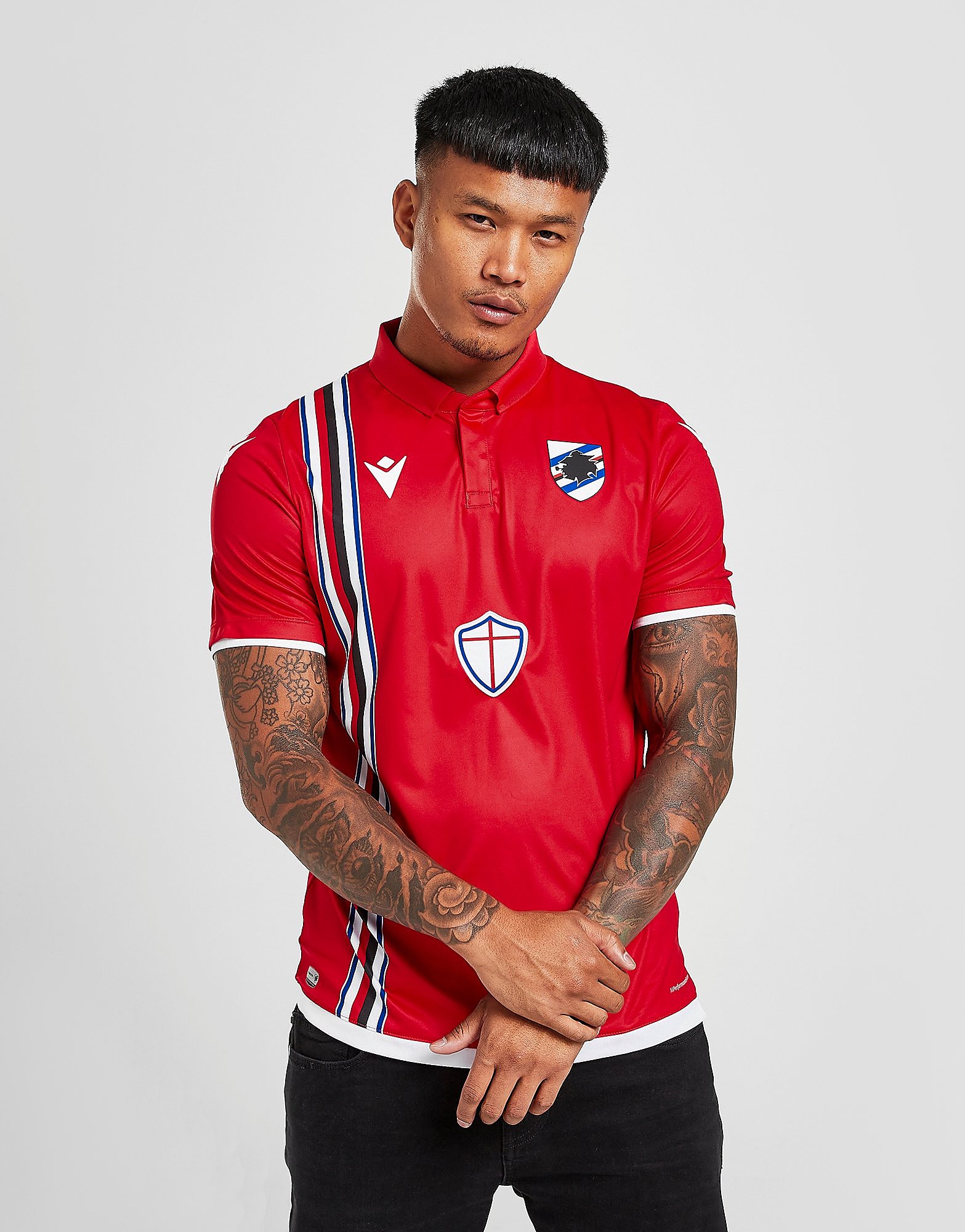 

Macron U.C. Sampdoria 2021/22 Third Shirt - Red - Mens, Red