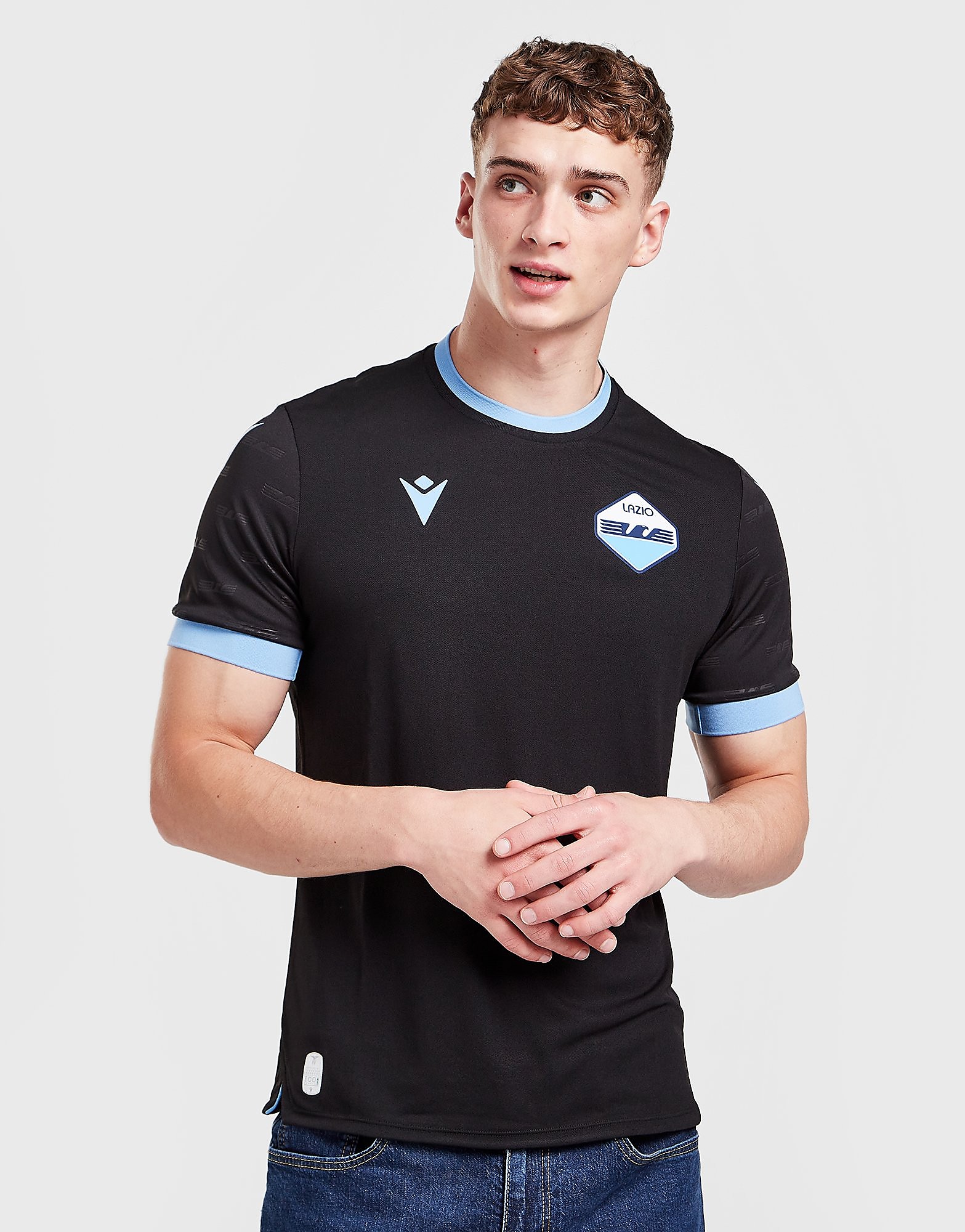 

Macron SS Lazio 2021/22 Third Shirt - Black - Mens, Black