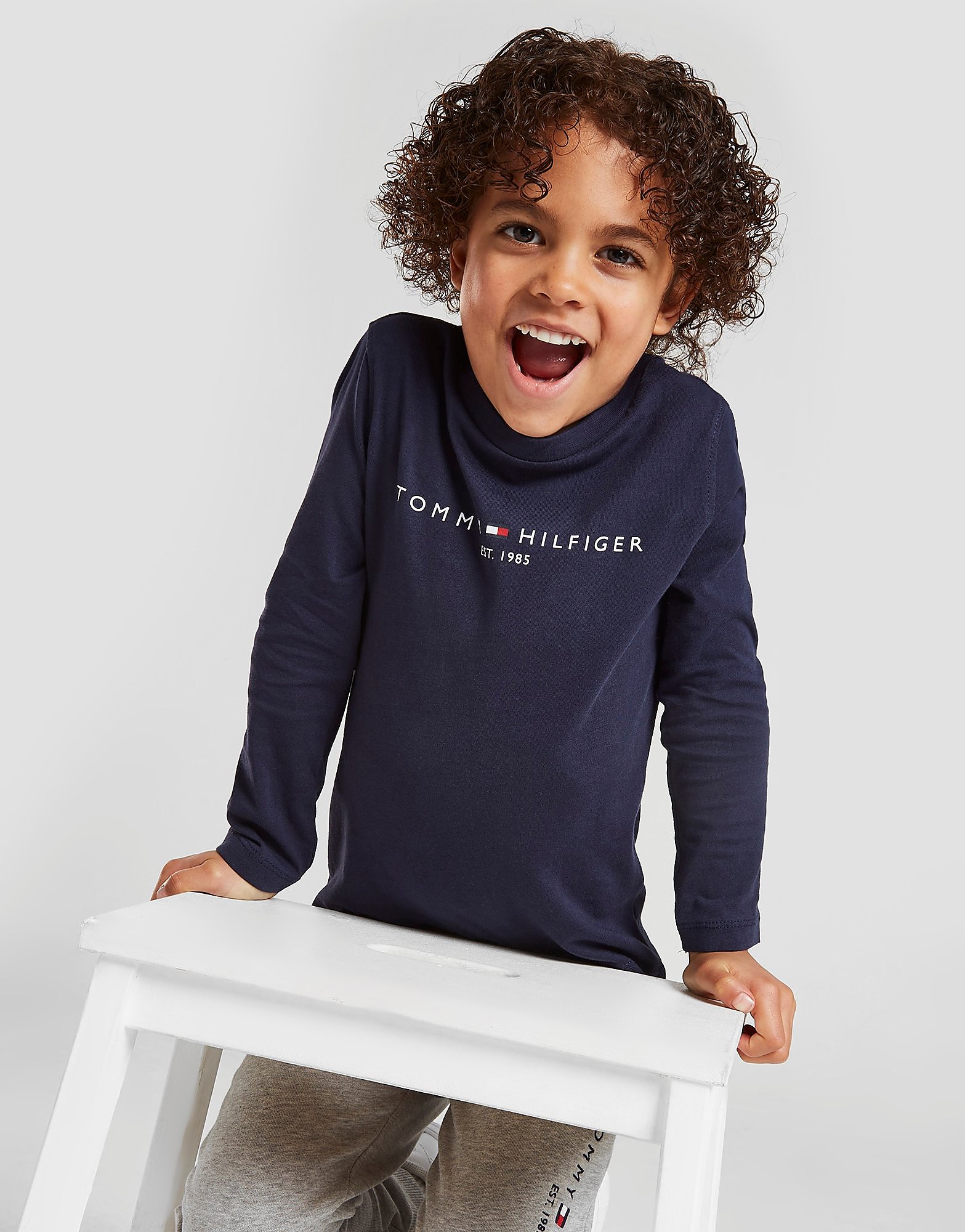 

Tommy Hilfiger Essential Long Sleeve T-Shirt Children - Blue - Kids, Blue